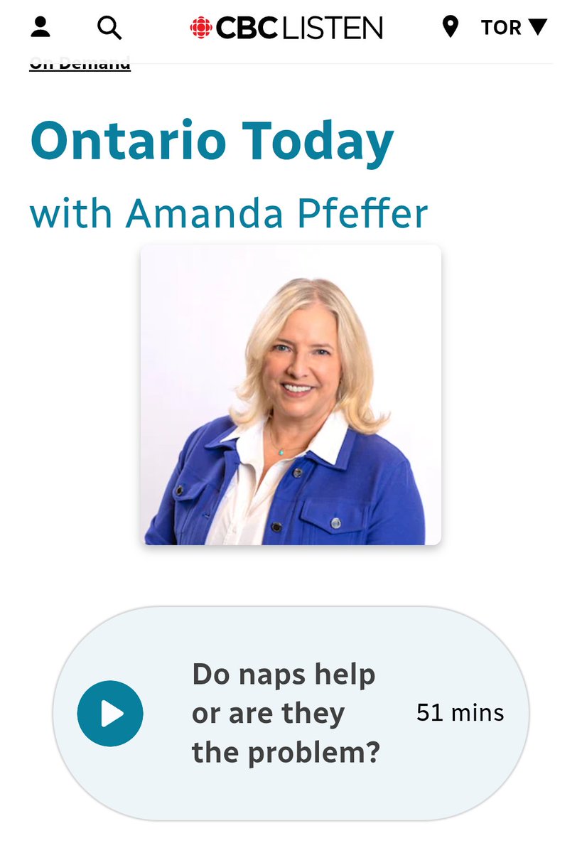 Michael Mak (@mak_mike) on Twitter photo I spoke with Amanda Pffeffer <a href="/onthebeat1/">Amanda Pfeffer - CBC</a> on Ontario Today <a href="/CBCRadioCanada/">CBC/Radio-Canada</a>
about Napping: Do they help or are they the problem. That was fun! <a href="/CAMHnews/">CAMH</a>
<a href="/UofTPsych/">UofTPsychiatry</a> <a href="/CanSleepSociety/">Canadian Sleep Society</a> <a href="/AASMorg/">American Academy of Sleep Medicine</a> cbc.ca/listen/live-ra… I spoke with Amanda Pffeffer <a href="/onthebeat1/">Amanda Pfeffer - CBC</a> on Ontario Today <a href="/CBCRadioCanada/">CBC/Radio-Canada</a>
about Napping: Do they help or are they the problem. That was fun! <a href="/CAMHnews/">CAMH</a>
<a href="/UofTPsych/">UofTPsychiatry</a> <a href="/CanSleepSociety/">Canadian Sleep Society</a> <a href="/AASMorg/">American Academy of Sleep Medicine</a> cbc.ca/listen/live-ra…