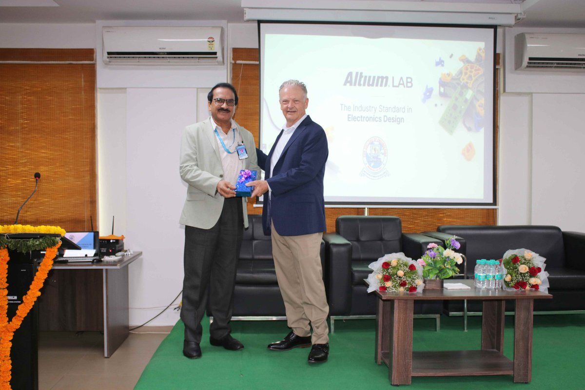 altium's tweet image. Here are highlights from our visit to @cvrcoenews, India! Rea and Vikram from Altium Education were welcomed by faculty and leadership to inaugurate the new Altium Lab.

Learn about our programs: bit.ly/3GUIhbu

#altium #studentlab #studentresources #makeinindia