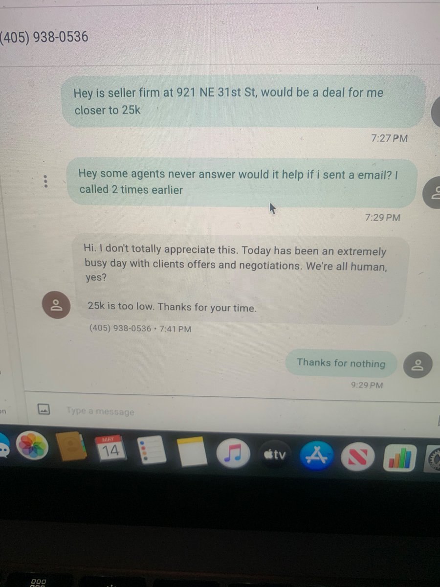 PaulmattJr's tweet photo. Agents really hate money. You represent the client. I call
You 3 times this week. No wonder why it’s been listed almost 70 days. #notafit https://t.co/TuwejBMHKt