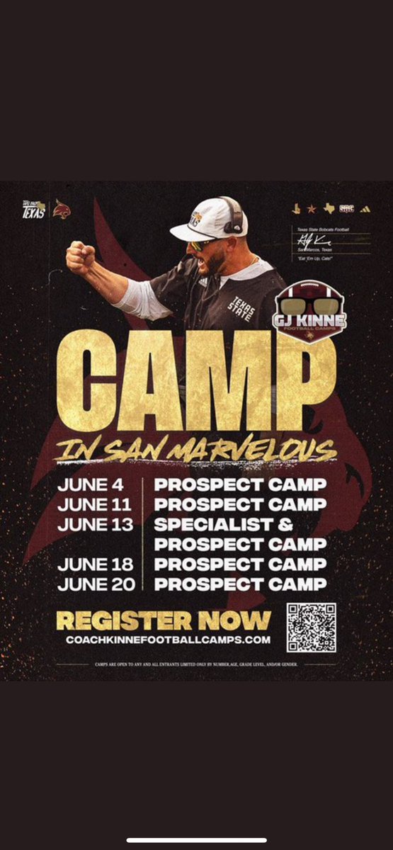 Carlos Uribe (@charlie_u2) on Twitter photo Big thank you to Coach <a href="/Marshall_Reggie/">Coach Reggie</a> for the Texas State camp invite. Ready to go out and show my abilities. #RecruitTheDawgPound
<a href="/JBA_Bulldogs/">J.B. Alexander Bulldogs</a>
<a href="/CoachEdGarcia/">Coach Edwin Garcia</a>
<a href="/CoachMikeVigil/">Michael Vigil</a>
<a href="/RecruitThePound/">RecruitTheDawgPound</a>
<a href="/CoachJEsqueda/">Jose Esqueda</a> Big thank you to Coach <a href="/Marshall_Reggie/">Coach Reggie</a> for the Texas State camp invite. Ready to go out and show my abilities. #RecruitTheDawgPound
<a href="/JBA_Bulldogs/">J.B. Alexander Bulldogs</a>
<a href="/CoachEdGarcia/">Coach Edwin Garcia</a>
<a href="/CoachMikeVigil/">Michael Vigil</a>
<a href="/RecruitThePound/">RecruitTheDawgPound</a>
<a href="/CoachJEsqueda/">Jose Esqueda</a>