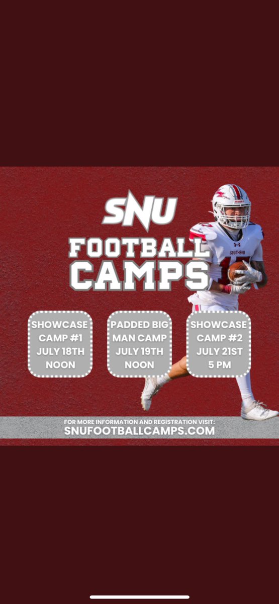 Carlos Uribe (@charlie_u2) on Twitter photo Thank you <a href="/CoachHart_1/">Luke Hart</a> for the Southern Nazarene University camp invite. Pumped up to go out and showcase my abilities!#RecruitTheDawgPound
<a href="/CoachMikeVigil/">Michael Vigil</a>
<a href="/CoachEdGarcia/">Coach Edwin Garcia</a>
<a href="/RecruitThePound/">RecruitTheDawgPound</a>
<a href="/JBA_Bulldogs/">J.B. Alexander Bulldogs</a>
<a href="/CoachJEsqueda/">Jose Esqueda</a>
<a href="/CoachLove28/">James Love</a> Thank you <a href="/CoachHart_1/">Luke Hart</a> for the Southern Nazarene University camp invite. Pumped up to go out and showcase my abilities!#RecruitTheDawgPound
<a href="/CoachMikeVigil/">Michael Vigil</a>
<a href="/CoachEdGarcia/">Coach Edwin Garcia</a>
<a href="/RecruitThePound/">RecruitTheDawgPound</a>
<a href="/JBA_Bulldogs/">J.B. Alexander Bulldogs</a>
<a href="/CoachJEsqueda/">Jose Esqueda</a>
<a href="/CoachLove28/">James Love</a>