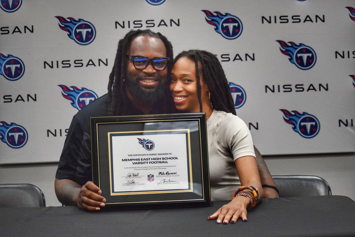 Greg Moore II (@fbwo_) on Twitter photo Thank you <a href="/Titans/">Tennessee Titans</a> <a href="/titanscommunity/">Titans Community</a> for supporting the young men at Memphis East HS. Your generous contribution will go a long way towards improving player safety. Today was amazing. Thank you <a href="/Titans/">Tennessee Titans</a> <a href="/titanscommunity/">Titans Community</a> for supporting the young men at Memphis East HS. Your generous contribution will go a long way towards improving player safety. Today was amazing.