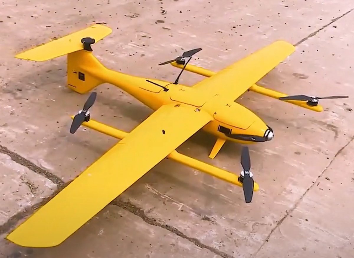 Incoming VTOL on Ardupilot Orange Cube for search and rescue and mapping in Georgia. 7.5 ft wingspan. Just need a <a href="/AllXFcom/">AllXF</a> D-125ai camera. In my dreams.