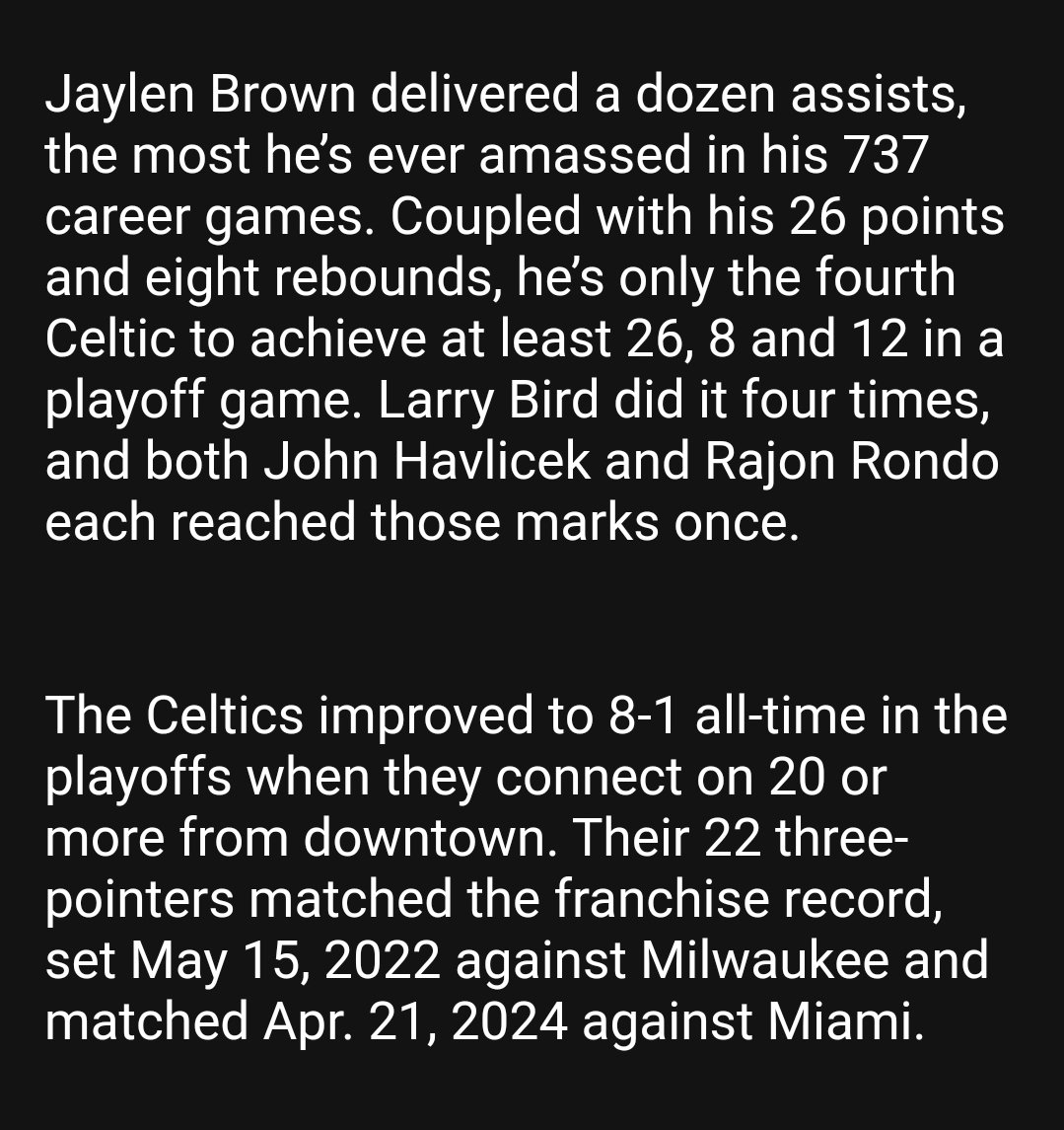 The Celtics played a little "Staying Alive" with their Game 5 win over the Knicks. And the Sultan of Stat -- who would have kicked Travolta's ass in that Saturday Night Fever dance contest -- has the noteage.

<a href="/DickLipe/">Dick Lipe</a> pays homage to Luke Kornet, Derrick White, Jaylen Brown etc.