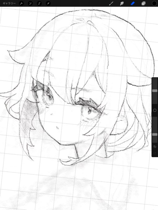 左手でで描いてる
ペンと指にかかる力を探る様にゆっくり描いてる

右手とは得意なストローク方向が逆だから脳がバグる 