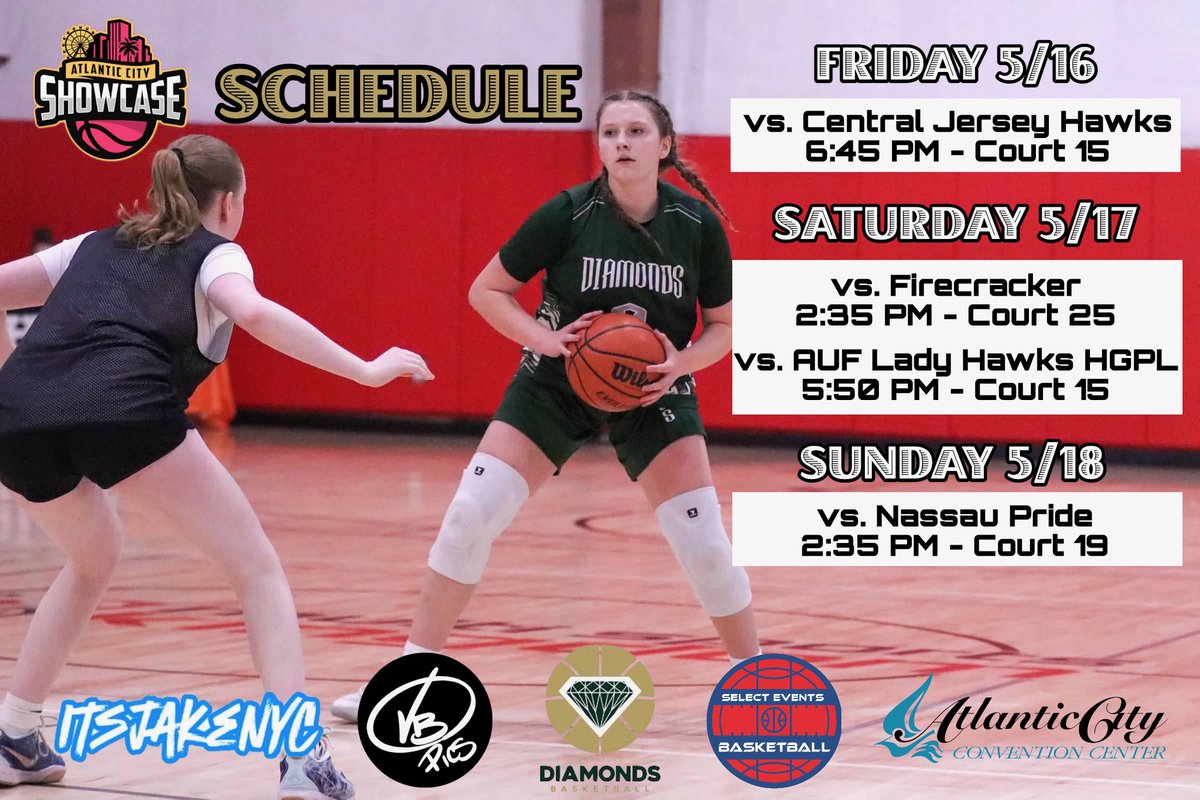 Maria O’Connell (@mariaoc53) on Twitter photo Schedule for this weekend at <a href="/SelectEventsBB/">Select Events Basketball</a> in AC with my 17u Staten Island Diamonds Team! Excited for a great weekend
<a href="/1on1YourShotOn1/">1 on 1 ... Your Shot On Your Terms</a> Schedule for this weekend at <a href="/SelectEventsBB/">Select Events Basketball</a> in AC with my 17u Staten Island Diamonds Team! Excited for a great weekend
<a href="/1on1YourShotOn1/">1 on 1 ... Your Shot On Your Terms</a>
