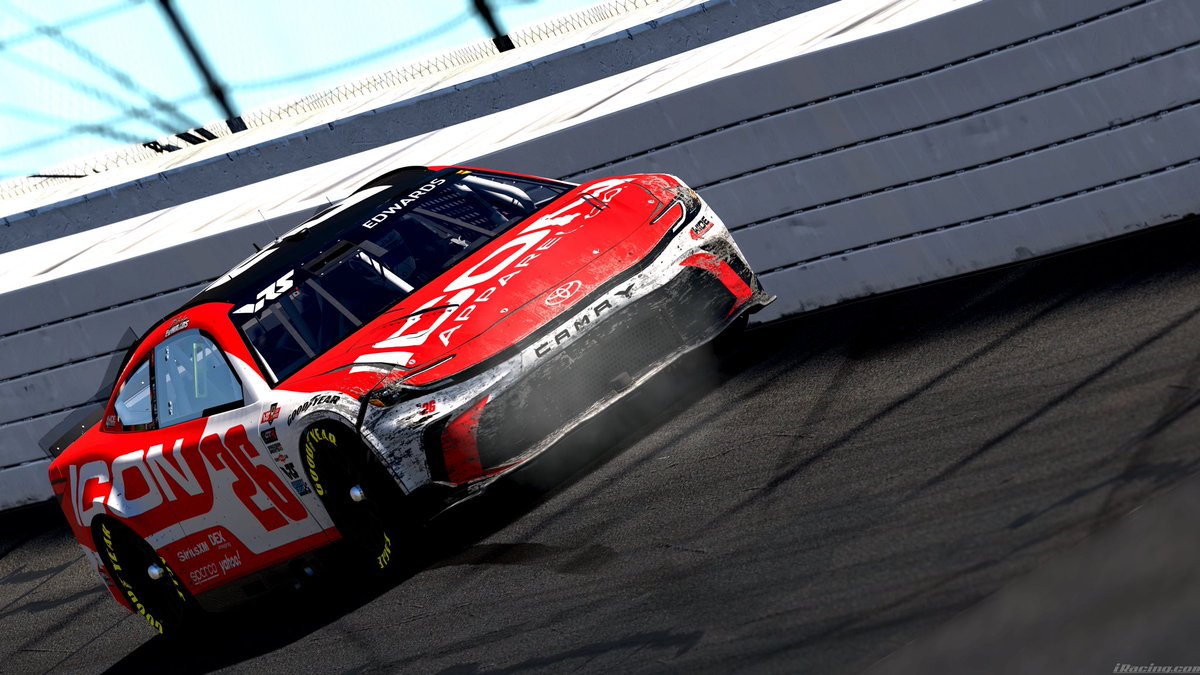 Welp… had one of if not the best car on the long run and just couldn’t stay out of other peoples messes. Oh well… Dover up next.
Huge thanks to <a href="/weareluckyducks/">Lucky Ducks Motorsports</a> for the opportunity. 

Big thanks to everyone as usual 
@ADRStudios1 
<a href="/IconApparelCo/">Icon Apparel Company</a> 
<a href="/Nerditudes/">NERDitudes™</a> 
<a href="/Yahoo/">Yahoo</a>