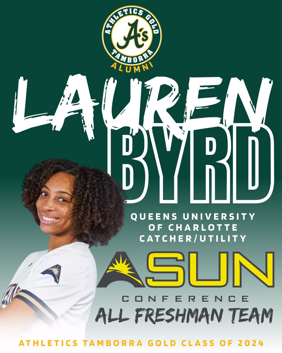 Athletics Gold Tamborra 18U Gold - Tamborra (@agttamborra18u) on Twitter photo Shoutout to AGT alum <a href="/LaurenByrd2024/">Lauren Byrd</a> for being selected to the ASUN Conference All Freshman Team! #agtproud #pressureisaprivilege #builtdifferent #choosehard Shoutout to AGT alum <a href="/LaurenByrd2024/">Lauren Byrd</a> for being selected to the ASUN Conference All Freshman Team! #agtproud #pressureisaprivilege #builtdifferent #choosehard