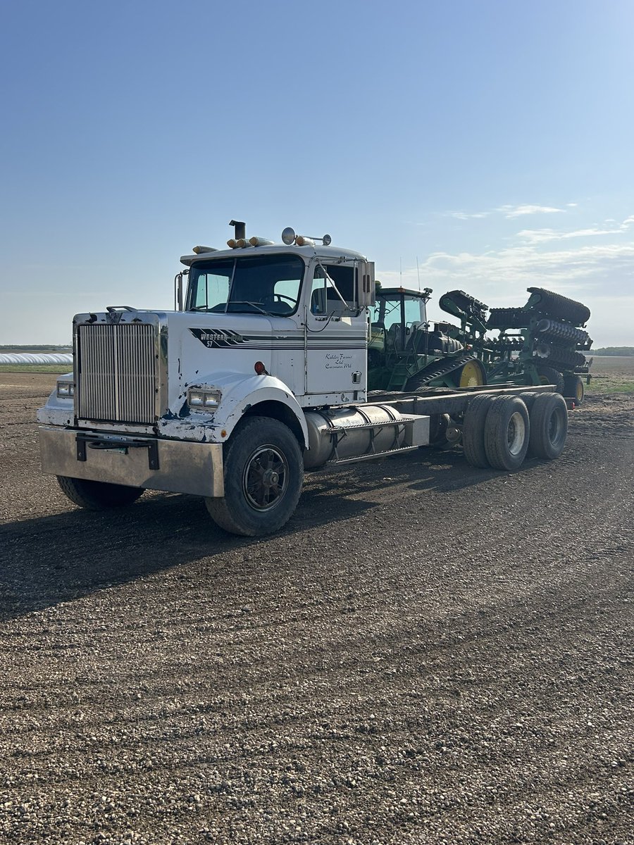 After 36 years of service we no longer need the ole girl. 
Never been fancy, or even much fun to drive. But I’d like to know how many loads of spuds she took to portage and Carberry back in the day! Not to mention off the field after we pulled the fifth wheel.