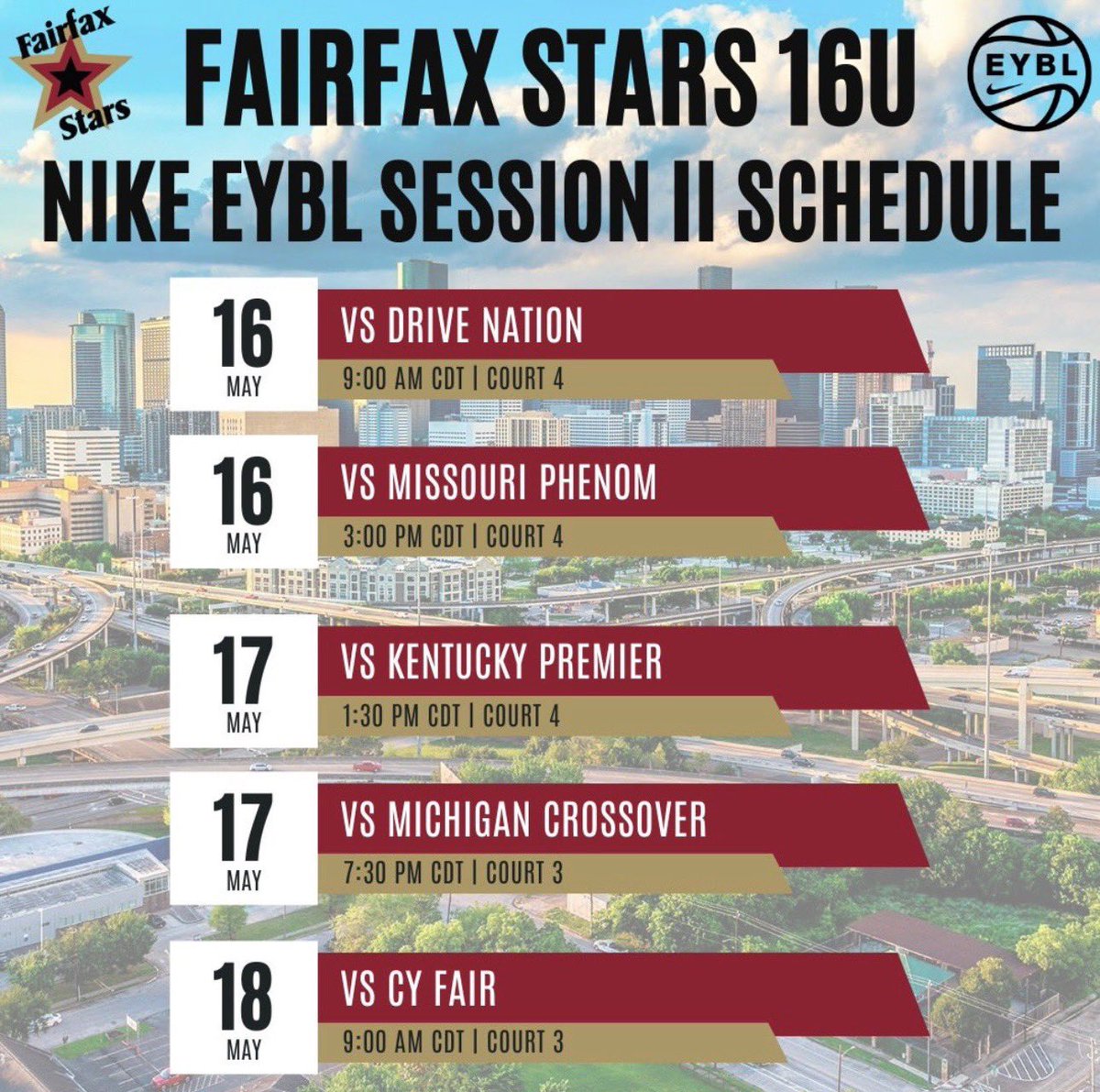 Courtney Breland (@courtbre0) on Twitter photo Check us out at <a href="/NikeGirlsEYBL/">Nike Girls EYBL</a> Session II in Houston, TX. Let's go <a href="/FxStars16EYBL/">Fairfax Stars 16U EYBL</a> ⭐️⭐️⭐️ Check us out at <a href="/NikeGirlsEYBL/">Nike Girls EYBL</a> Session II in Houston, TX. Let's go <a href="/FxStars16EYBL/">Fairfax Stars 16U EYBL</a> ⭐️⭐️⭐️