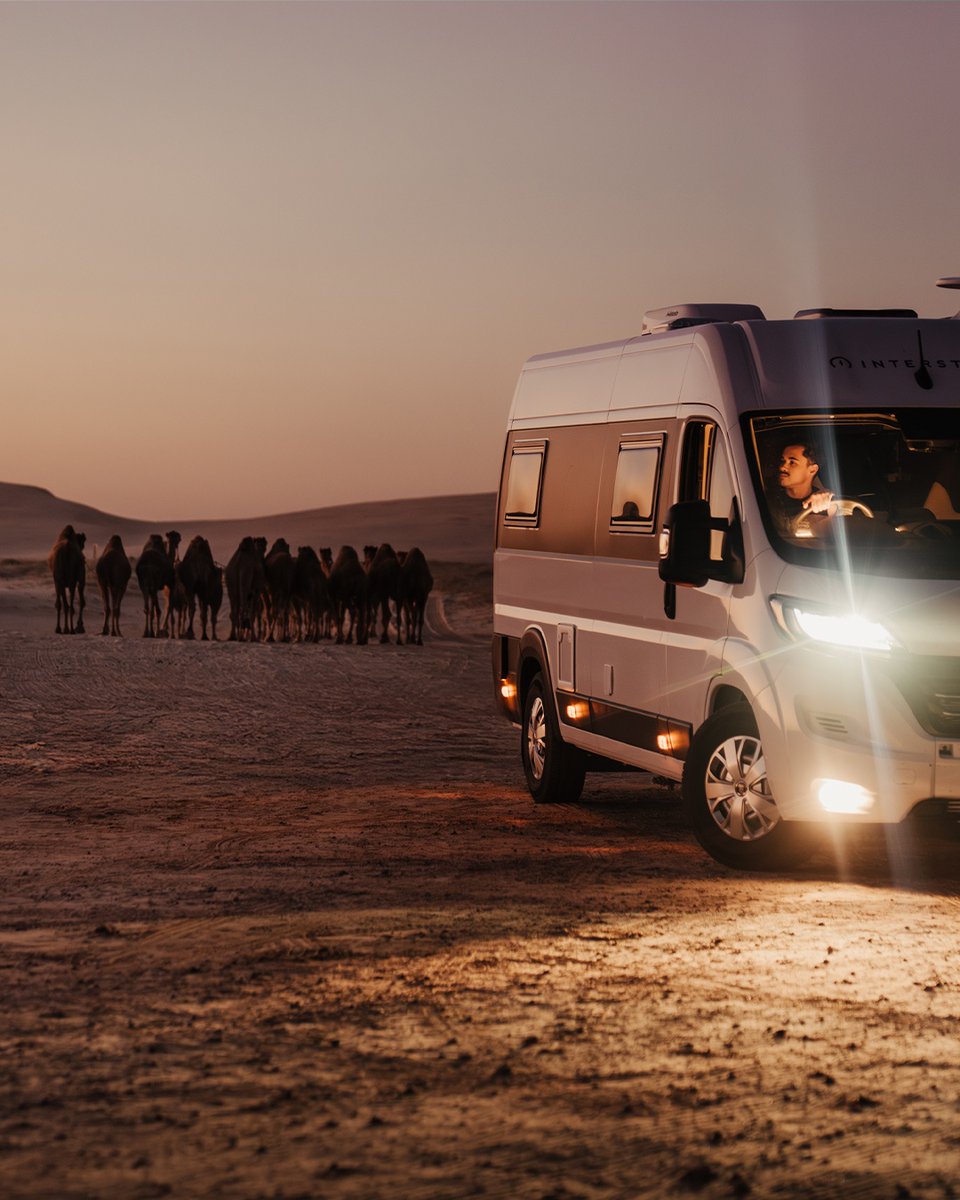 gointerstate's tweet image. 🐫 📸 Not your average road trip selfie!
The perks of vanlife? You don&apos;t just see the country, you meet it, one hilarious local at a time.
What&apos;s the most unexpected &quot;hello&quot; you’ve had on the road?

intst.au
#vanlife #rvlife #motorhome #roadtrip #glamping