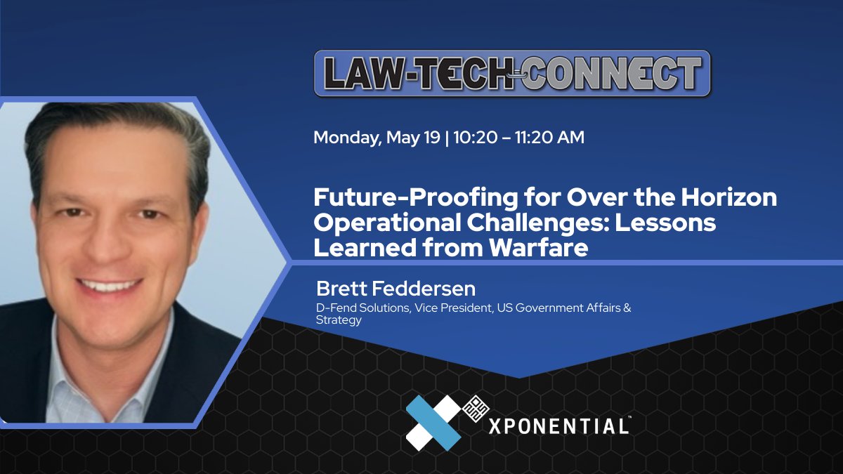 Dawn Zoldi | P3 Tech Consulting (@dawnp3t) on Twitter photo 📢 Only 3️⃣ days left for Law-Tech Connect Workshops '25! Meet Brett Feddersen of <a href="/DFendSolutions/">D-Fend Solutions</a>, who leads public policy and strategic initiatives in counter-drone innovation 📢 Only 3️⃣ days left for Law-Tech Connect Workshops '25! Meet Brett Feddersen of <a href="/DFendSolutions/">D-Fend Solutions</a>, who leads public policy and strategic initiatives in counter-drone innovation