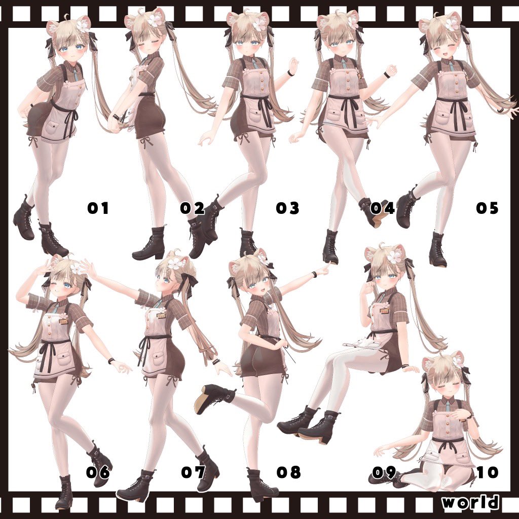 kamiya_vrcdayo's tweet image. 立ち絵ポーズ集、興が乗って座りとかワールド用も追加して入れたら60個になりました😇
おかしい、立ち絵とは､､､
ワールド用10個は無料で置いておくので、良かったら使ってみてください
#AvatarPoseLibrary も入れておくので、こんな感じに使えるよ〜！！ってお写真も撮りました📷✨