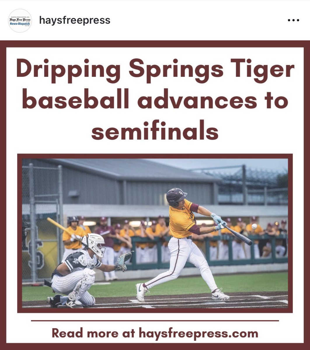 Albert Sanchez-Photographer-Hays Free Press (@ds78737) on Twitter photo News Dispatch is online- Hardcopy on Thursday at HEB. <a href="/dstigerbaseball/">DSTigerBaseball</a> <a href="/DSHSsball/">DS Softball</a> <a href="/DrippingTigers/">Dripping Springs Athletics</a> <a href="/CoachGZimmerman/">Galen Zimmerman</a> #txhsbaseball
<a href="/marisa_tuzzi/">Marisa Tuzzi</a> <a href="/A_Pena4/">Al Pena</a> <a href="/delossae17/">Eric De Los Santos</a>
#uilplayoffs <a href="/OneTigerNation/">Dripping Springs High School</a> @dsisd
Sponsored by Martha Olmos - Associate Broker REALTOR - JMG Realty 512 669 3513 News Dispatch is online- Hardcopy on Thursday at HEB. <a href="/dstigerbaseball/">DSTigerBaseball</a> <a href="/DSHSsball/">DS Softball</a> <a href="/DrippingTigers/">Dripping Springs Athletics</a> <a href="/CoachGZimmerman/">Galen Zimmerman</a> #txhsbaseball
<a href="/marisa_tuzzi/">Marisa Tuzzi</a> <a href="/A_Pena4/">Al Pena</a> <a href="/delossae17/">Eric De Los Santos</a>
#uilplayoffs <a href="/OneTigerNation/">Dripping Springs High School</a> @dsisd
Sponsored by Martha Olmos - Associate Broker REALTOR - JMG Realty 512 669 3513