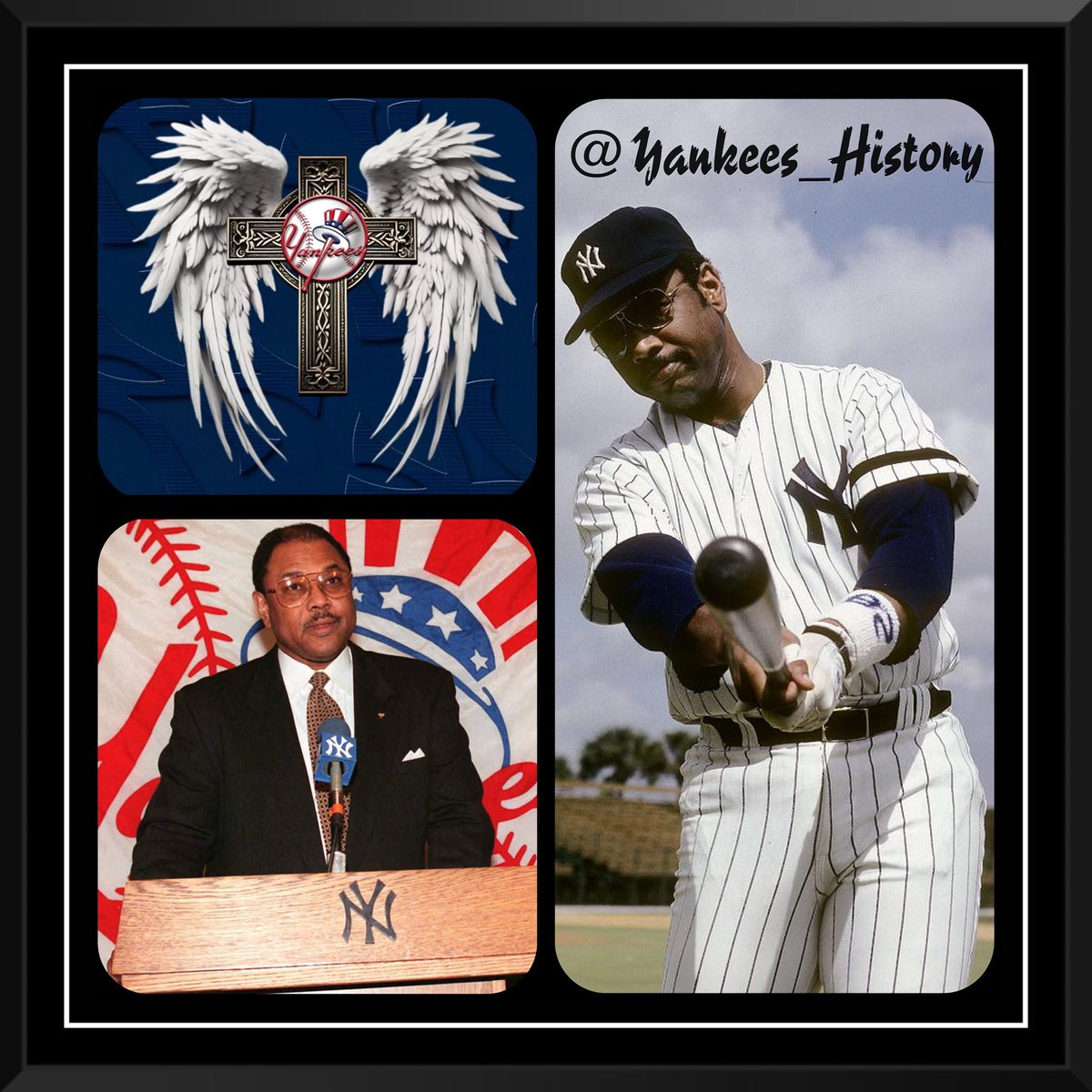 History_Yankees's tweet photo. OTD in 2020, Bob Watson Aka The Bull passed away at the age of 74 ✝️.
He is 1st African American General Manager to win a World Series Championship with The New York @Yankees
#YankeesInHeaven
#BobWatson #ReBX #YankeesHistory #Yankees #MLB #PinstripePride https://t.co/BlzY0v48v6