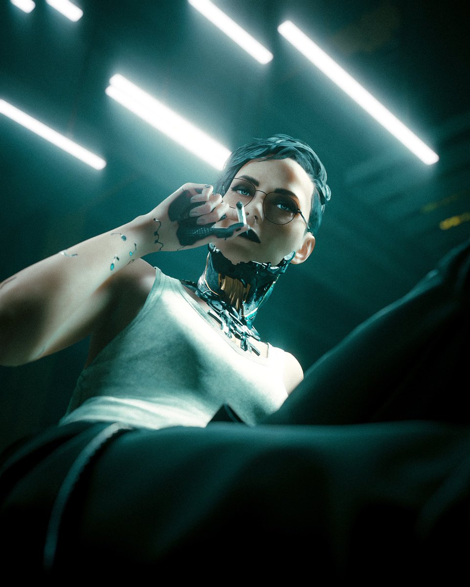 Girl’s unshakeable 🩵

#Cyberpunk2077 #VirtualPhotography