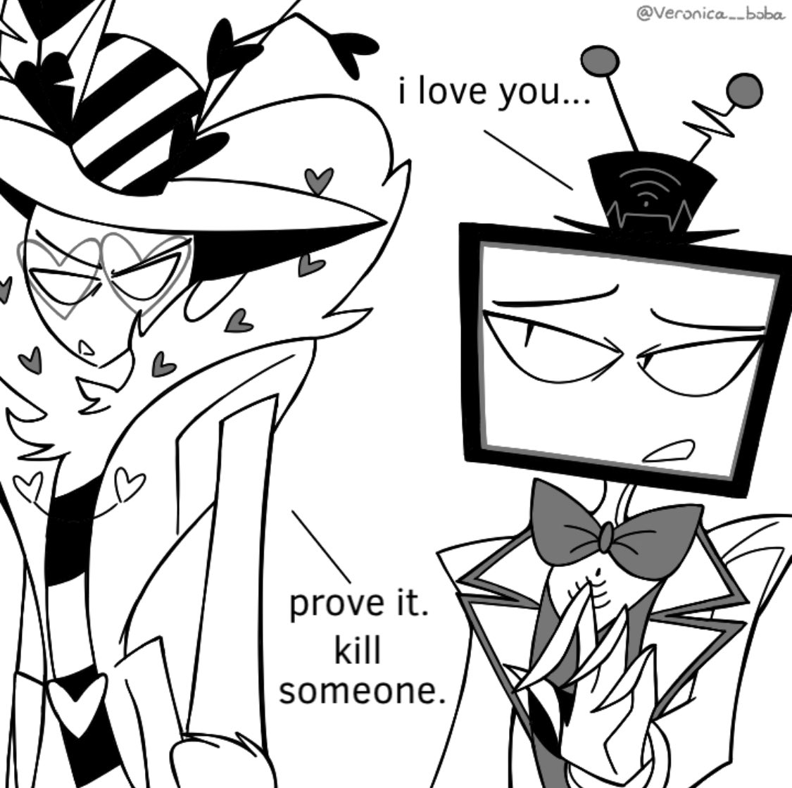 veronica__boba's tweet image. so romantic
#VoxHazbinHotel #valentinohazbinhotel #StaticMoth