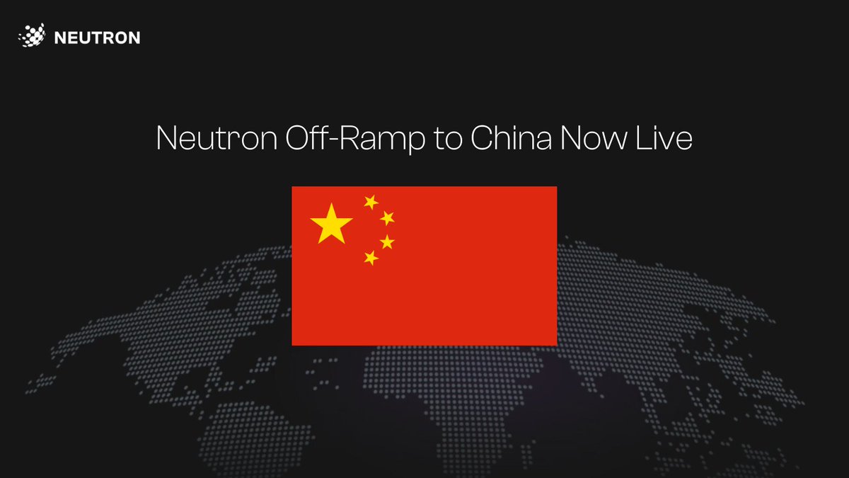🚨 China Off-Ramp is Now Live 🇨🇳

Businesses using Neutron's full Lightning stack API can now off-ramp both Bitcoin and USDt directly to Chinese bank accounts.

No new setup. Just more coverage.
🧵👇
