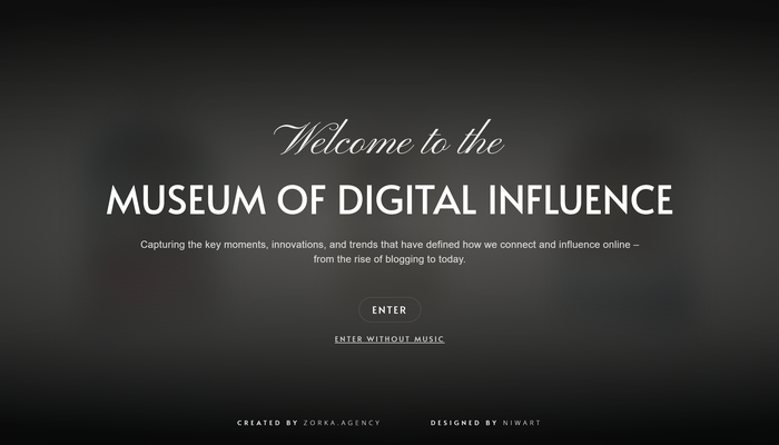 デジタルやインターネットの文化をテーマにしたバーチャル博物館 The Museum of Digital Influence - WebGL 総本山 webgl.souhonzan.org/entry/?v=2924