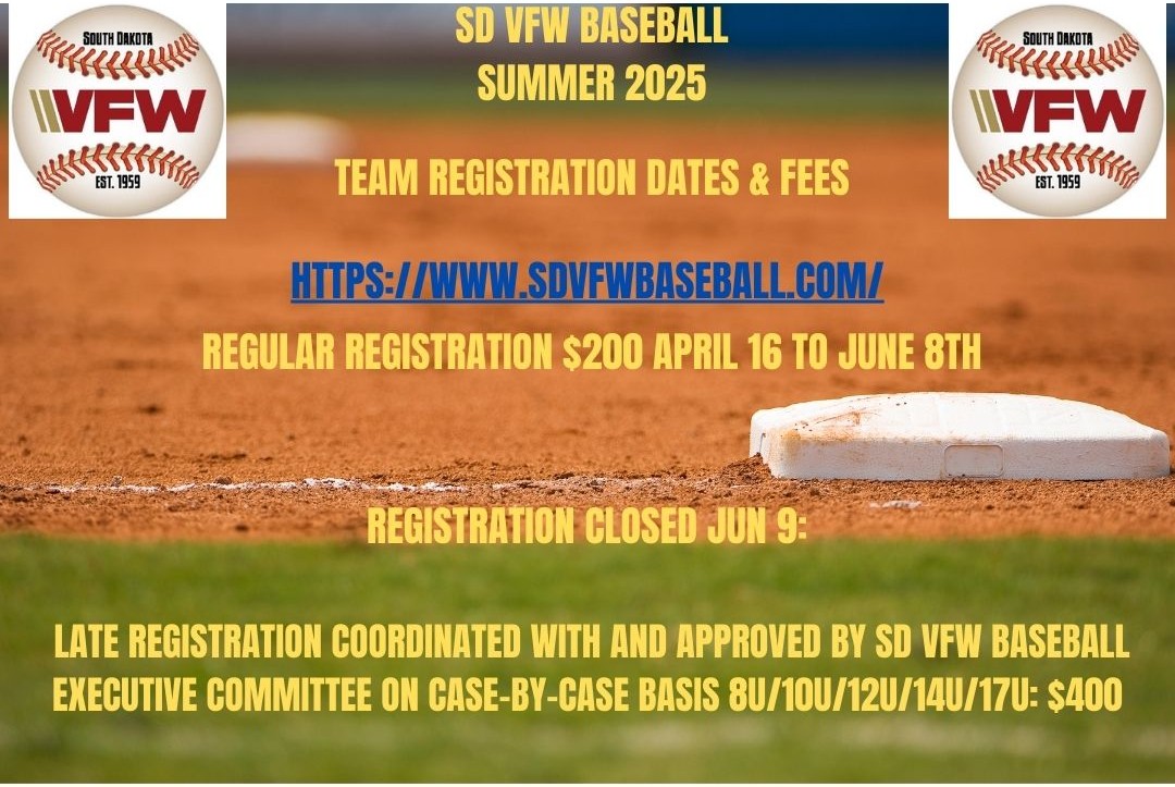 Registration Link:sdvfwbaseball.com