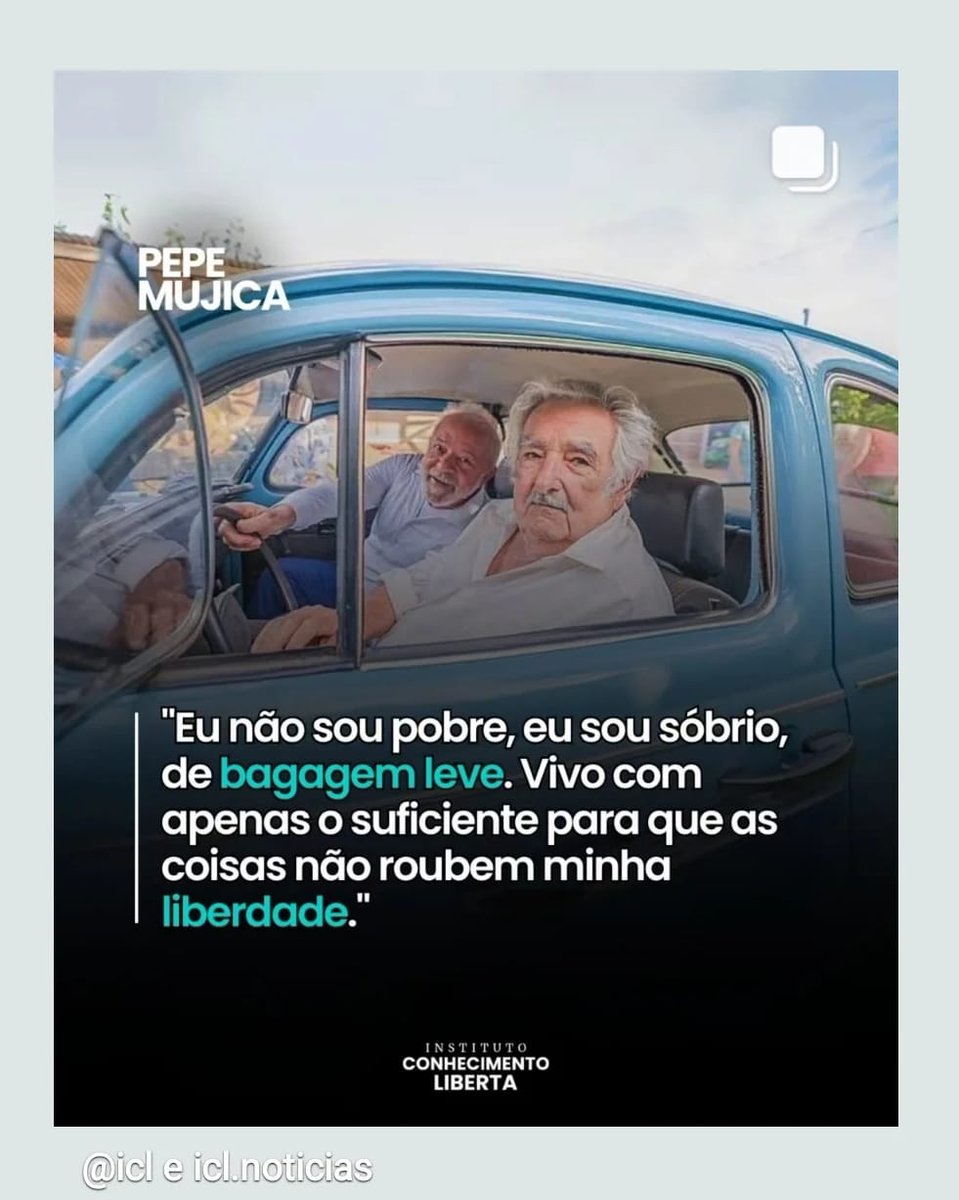 Pepe Mujica foi muito mais do que um combatente, um guerreiro e um político; Mujica foi um sábio, e sua sabedoria vai continuar inspirando e iluminando gerações futuras! (Paulo Sisinno)

#PepeMujica