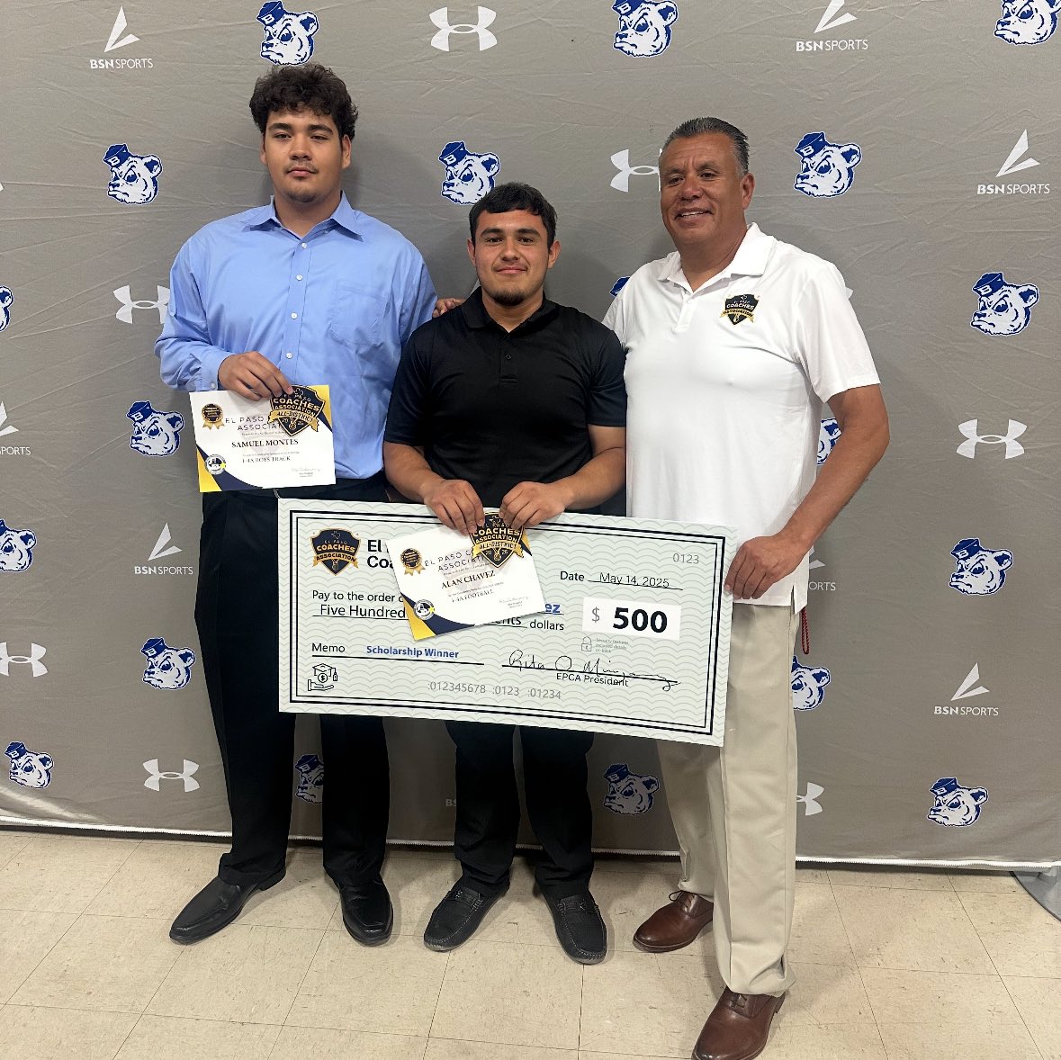 Congratulations to Samuel and Alan, First Team All-District! <a href="/BowieAthletics1/">Bowie Bears Athletics</a>