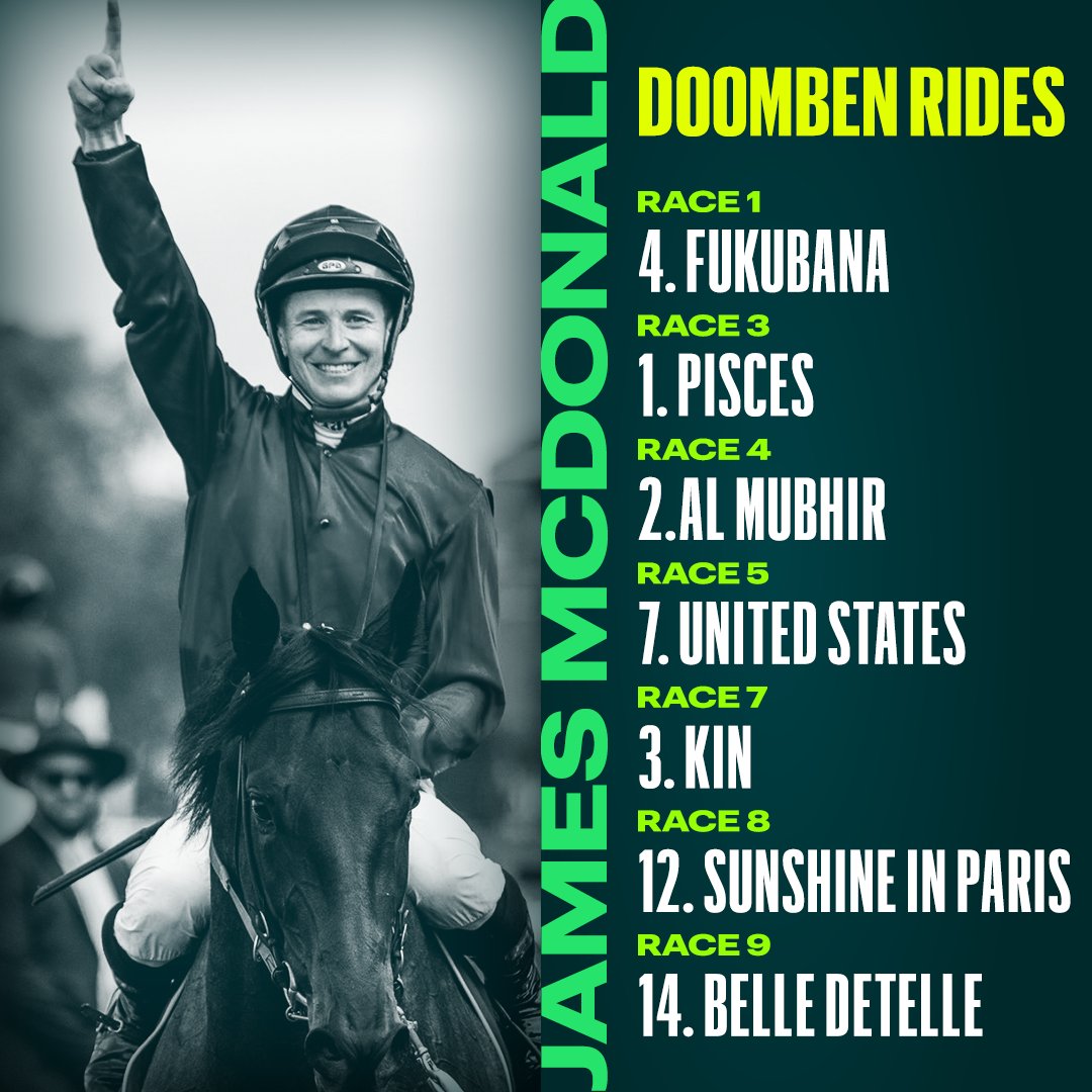 J-Mac has seven rides at Doomben on Saturday and they are all single figures! How many winners? 🤔