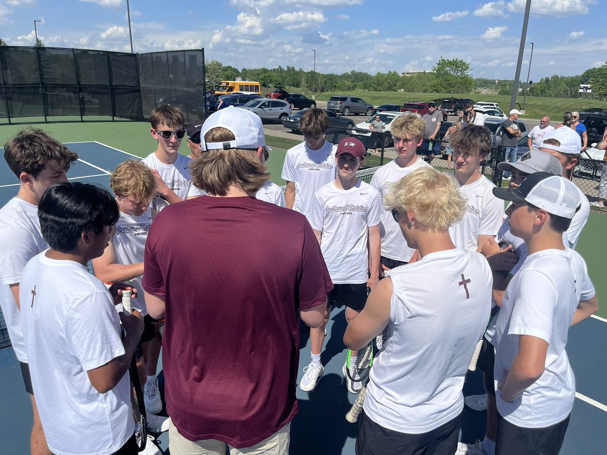swchstennis's tweet image. Boys Varsity Tennis is moving on to sections semi-finals! Come see us play at Gustavus Monday 5/19 @ 10 am! @swchssports @swchsstars