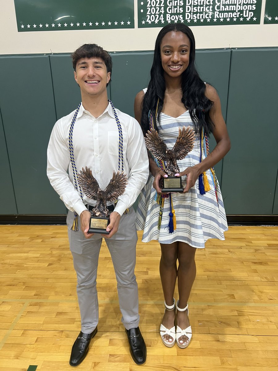 Fort Bend Christian Academy Athletics (@fbcaathletics) on Twitter photo CONGRATULATIONS to our
GOLDEN EAGLE π¦
Award Winners <a href="/BayleighMinor/">Bayleigh Minor</a> & Dylan Rayburn.
This award is presented to our top male and female Senior athlete that excels in Athletics, Christian Character, Leadership, and Community Involvement. CONGRATULATIONS to our
GOLDEN EAGLE π¦
Award Winners <a href="/BayleighMinor/">Bayleigh Minor</a> & Dylan Rayburn.
This award is presented to our top male and female Senior athlete that excels in Athletics, Christian Character, Leadership, and Community Involvement.