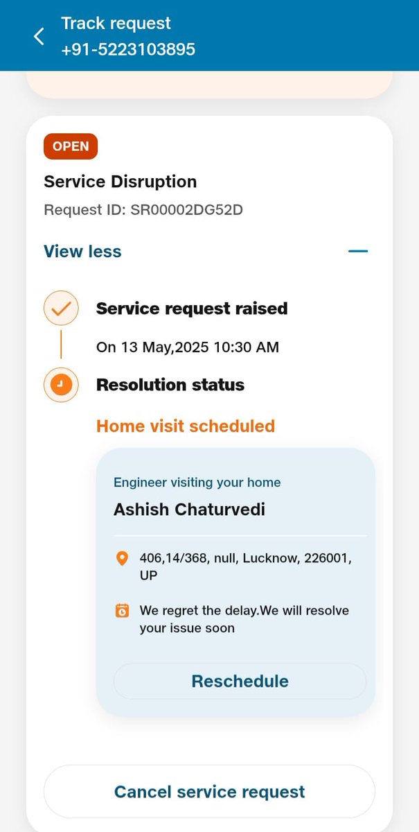 kumar70vivek's tweet image. This is worst service I have ever seen..
Still my issue not resolve..
It&apos;s been more than 48hrs..
I can&apos;t do my work without internet..
Please solve this issue till afternoon.. @JioCare @reliancejio