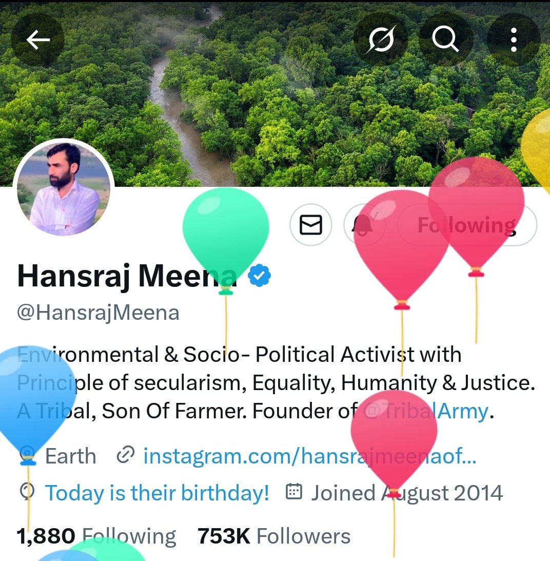 RAKESH PARMAR🇮🇳 (@imrakesparmar) on Twitter photo गरीब, मजदूर और किसानों की आवाज! सरकार की जनता विरोधी हर नीति पर अपनी बेबाकी से सवाल करने वाले भाई श्री <a href="/HansrajMeena/">Hansraj Meena</a> जी को जन्मदिन की अनंत शुभकामनाएँ!
#HBDHansrajMeena गरीब, मजदूर और किसानों की आवाज! सरकार की जनता विरोधी हर नीति पर अपनी बेबाकी से सवाल करने वाले भाई श्री <a href="/HansrajMeena/">Hansraj Meena</a> जी को जन्मदिन की अनंत शुभकामनाएँ!
#HBDHansrajMeena