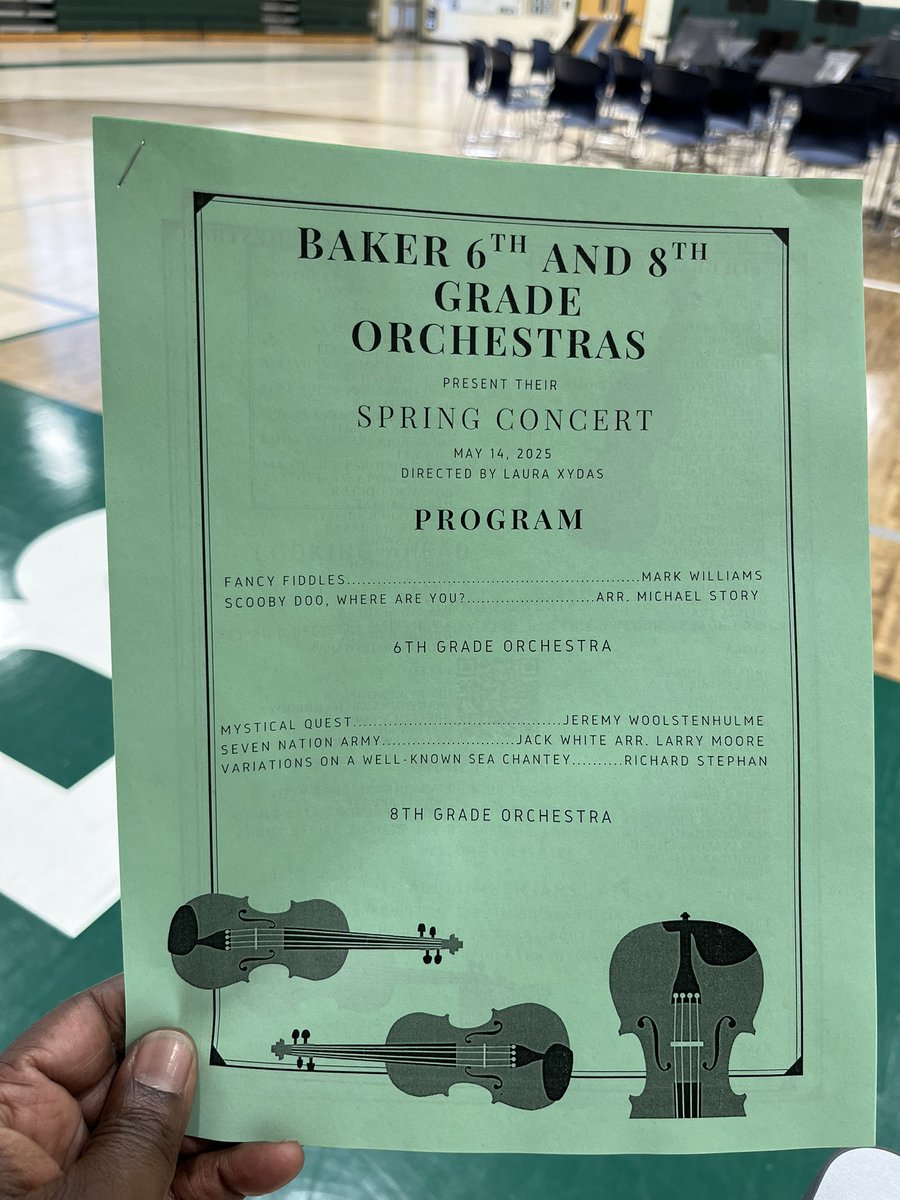 Jonathan Cross (@jdcross76) on Twitter photo Tonight we had our <a href="/BakerMiddle/">Baker Middle School</a> spring orchestra concert! It was inspiring to see our talented students pour their hearts into the performance, showcasing dedication, teamwork, & incredible talent. Thank you <a href="/BakerOrchestra/">Baker Orchestra</a> for a wonderful evening of music! 🎻✨ Tonight we had our <a href="/BakerMiddle/">Baker Middle School</a> spring orchestra concert! It was inspiring to see our talented students pour their hearts into the performance, showcasing dedication, teamwork, & incredible talent. Thank you <a href="/BakerOrchestra/">Baker Orchestra</a> for a wonderful evening of music! 🎻✨