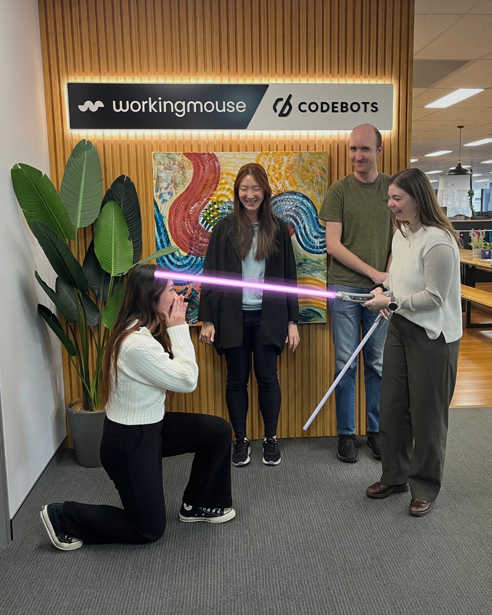The Quality Engineer crew is now complete— welcome Inseon Ha as the fourth and final QE to be knighted (light sabre and all).

#QualityEngineer #SoftwareDevelopment #ISO9001 #WorkingMouse #SoftwareQuality #BuildBetter #DevOps #InternalGrowth #QGST