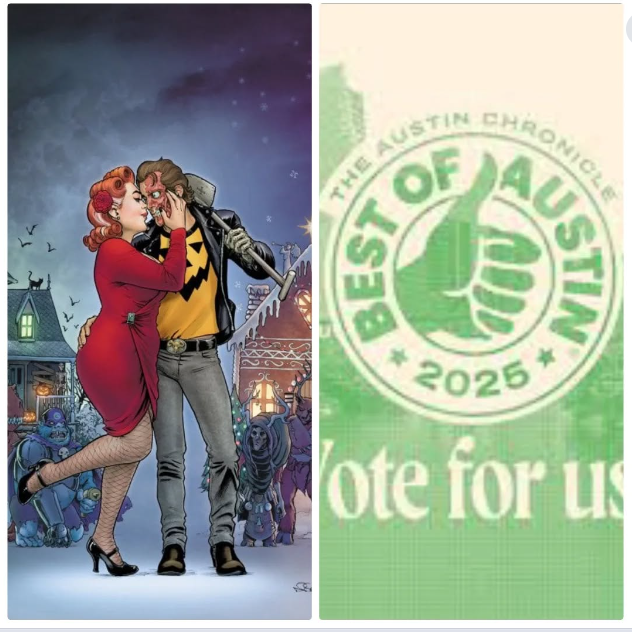 He’s the best kind of bad boy—a monster with a heart of gold. She’s the kind of girl to die for. 💀❤️

Celebrate 25 years of #HalloweenMan by voting for us(Drew Edwards) in the #BestOfAustin Awards!

vote.austinchronicle.com/arts-and-enter…