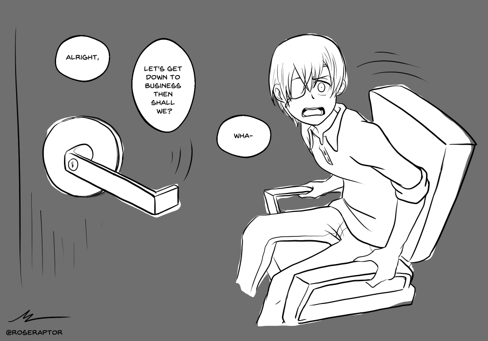 RoseRaptorArt's tweet photo. Keeping it pretty simple for now for the sake of seeing how far I get with paneling it out vs just writing it all out as a fic.
#BlackButler #Kuroshitsuji #ModernAU #ActorAU #RetailAU https://t.co/5wmTU1CkwC