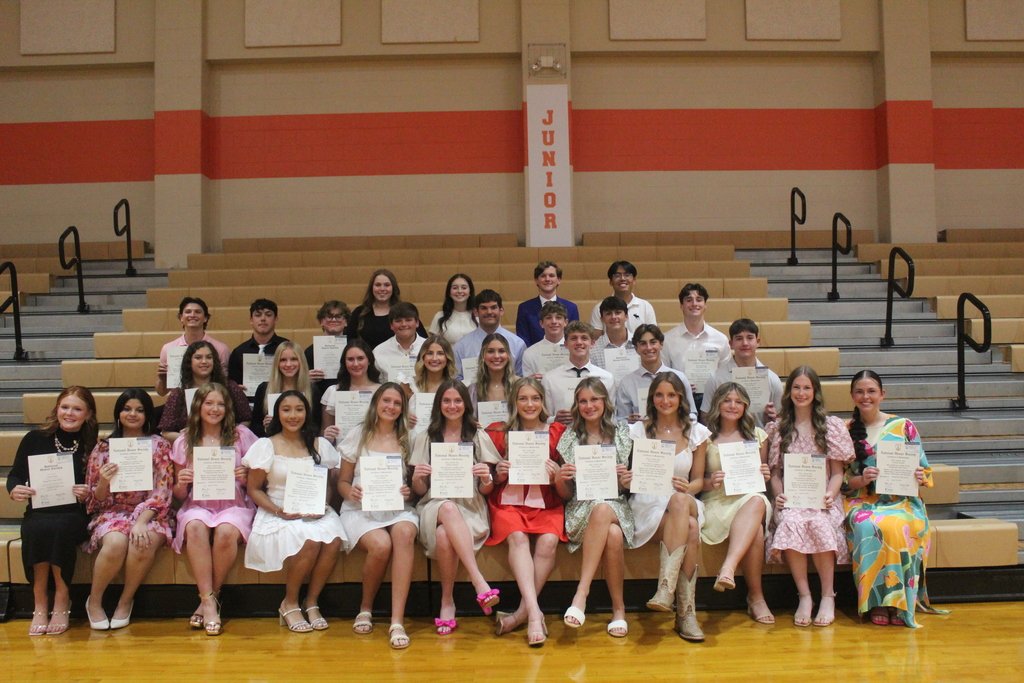 Tuesday, April 29, Orangefield High School's chapter of the National Honor Society inducted 28 new members.