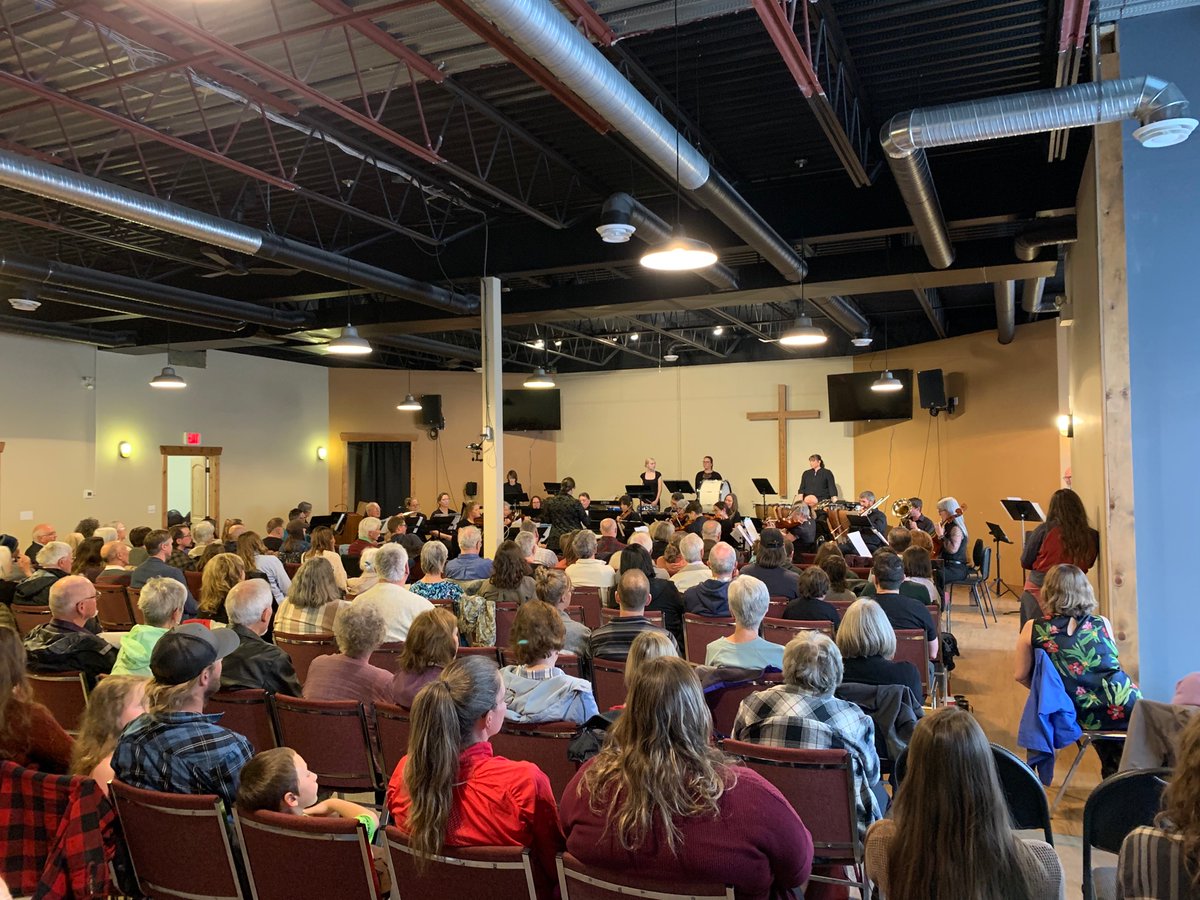 Utterly delightful evening with the Crowsnest Pass Community Choir and Orchestra back to back performances.