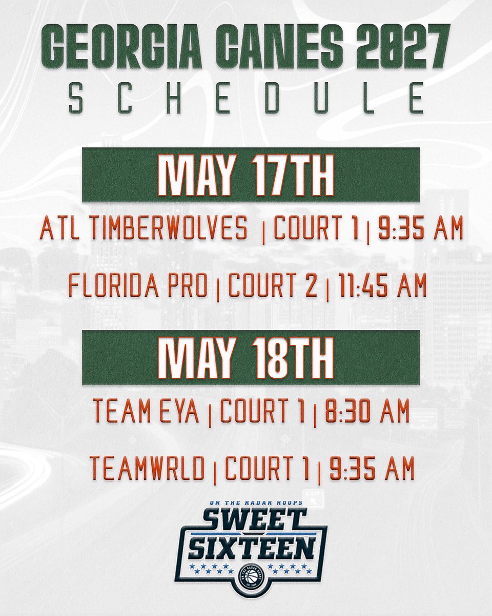 GaCanes2027 (@gacanes2027) on Twitter photo See you in the gym <a href="/OntheRadarHoops/">Shun Williams</a> #Sweet16
Woodstock High School
2010 Towne Lake Hills S Dr
Woodstock, GA 30189 See you in the gym <a href="/OntheRadarHoops/">Shun Williams</a> #Sweet16
Woodstock High School
2010 Towne Lake Hills S Dr
Woodstock, GA 30189