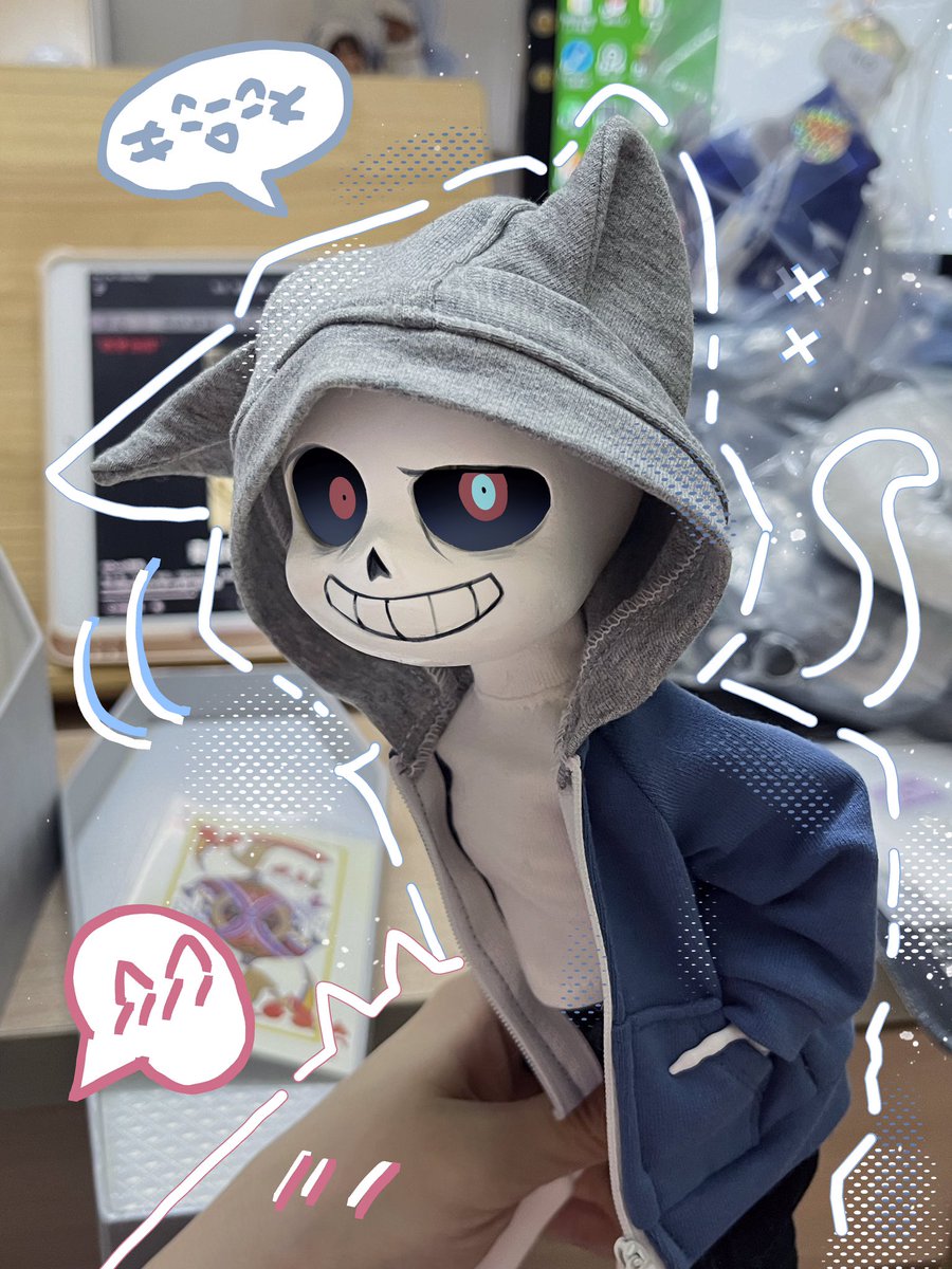 eroscaty098's tweet photo. (^ ^)！定的衣服终于到啦！试穿一下！
但只打印了頭殼沒有給頭化妝，賽博畫一下☝️

ps：頭殼來自樂色朵老師 https://t.co/2Y2Wrv7mTE
