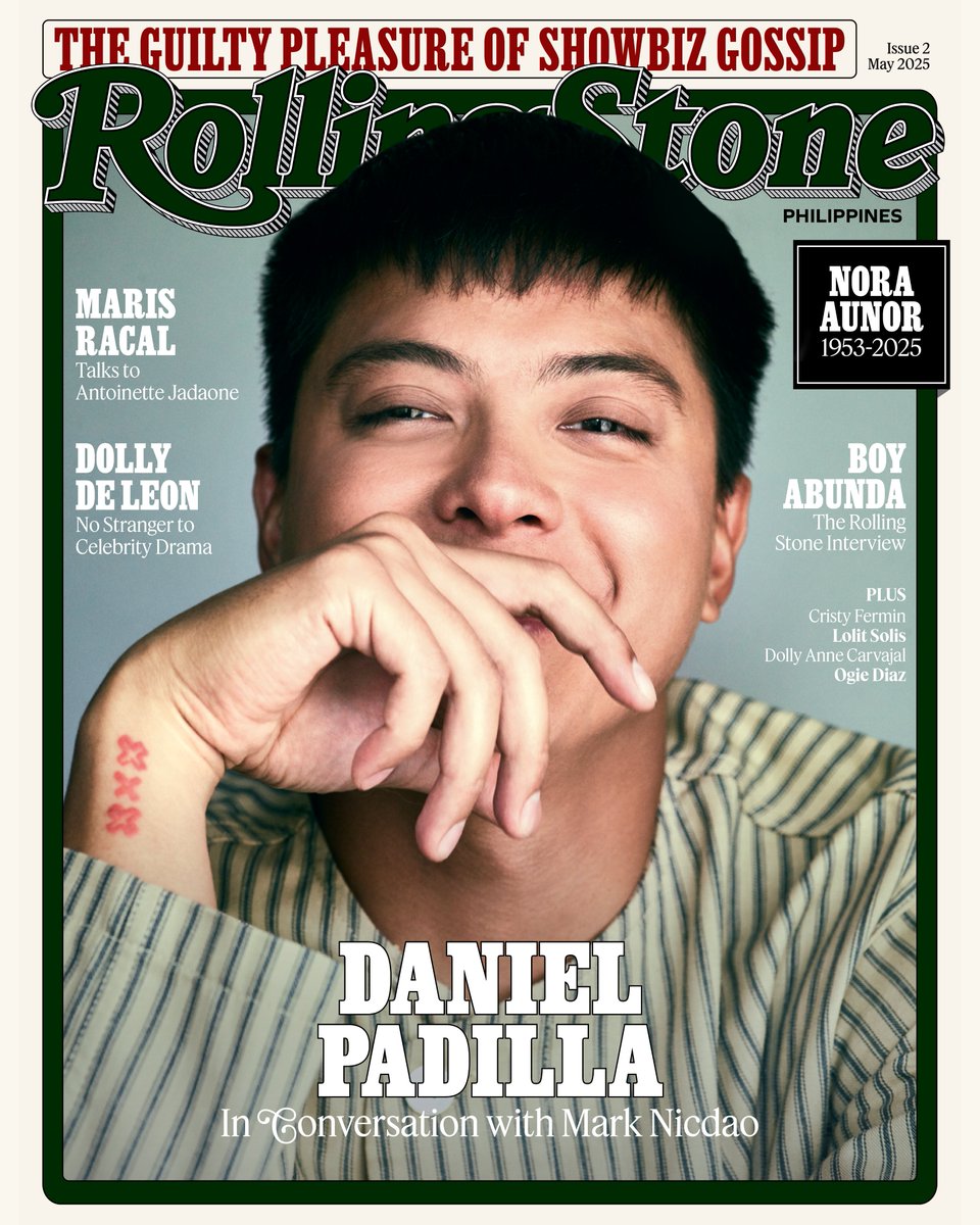 Rolling Stone Philippines (@rollingstoneph) on Twitter photo Nobody owns #DanielPadilla
“Artista man o hindi. Wala dapat pinag-uusapan tayong ownership ng kahit sinong tao,” the actor tells #MarkNicdao when asked about his fans’ parasocial attachment with him.
<a href="/imdanielpadilla/">Daniel Padilla</a> is Rolling Stone Philippines’ cover star for May Nobody owns #DanielPadilla
“Artista man o hindi. Wala dapat pinag-uusapan tayong ownership ng kahit sinong tao,” the actor tells #MarkNicdao when asked about his fans’ parasocial attachment with him.
<a href="/imdanielpadilla/">Daniel Padilla</a> is Rolling Stone Philippines’ cover star for May