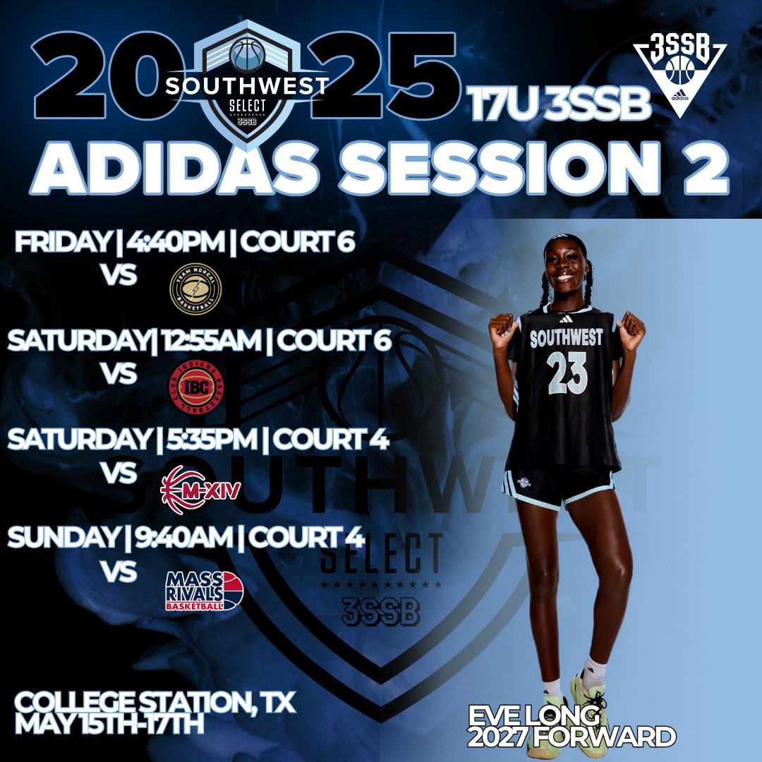 πΌπ§π ππ ππ (@eve_long23) on Twitter photo Excited to compete with my <a href="/SW_Select3SSB/">SWSelect3SSB</a> teammates at <a href="/3SSBGCircuit/">3Stripes Select Basketball Girls Circuit</a> Session II.
Lets πin!!! #agtG Excited to compete with my <a href="/SW_Select3SSB/">SWSelect3SSB</a> teammates at <a href="/3SSBGCircuit/">3Stripes Select Basketball Girls Circuit</a> Session II.
Lets πin!!! #agtG