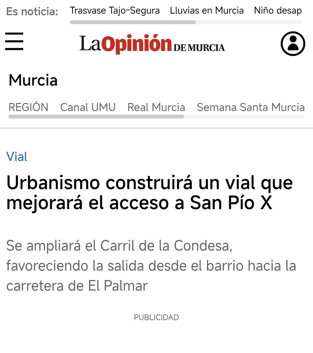 AV Ronda Sur Murcia (@avrondasurmurci) on Twitter photo Vecinos,ya conocéis donde se han ido nuestros dineros reservados para el Pabellón Deportivo y la apertura del nuevo vial en San Pío X para mejorar la entrada y salida del barrio.
Poca gracia nos hace,Sr. Ballesta y Sr. Miguel Ángel Noguera.
#RondaSur
<a href="/Ballesta_Murcia/">José Ballesta</a> <a href="/mancorvera/">Miguel Ángel</a> Vecinos,ya conocéis donde se han ido nuestros dineros reservados para el Pabellón Deportivo y la apertura del nuevo vial en San Pío X para mejorar la entrada y salida del barrio.
Poca gracia nos hace,Sr. Ballesta y Sr. Miguel Ángel Noguera.
#RondaSur
<a href="/Ballesta_Murcia/">José Ballesta</a> <a href="/mancorvera/">Miguel Ángel</a>