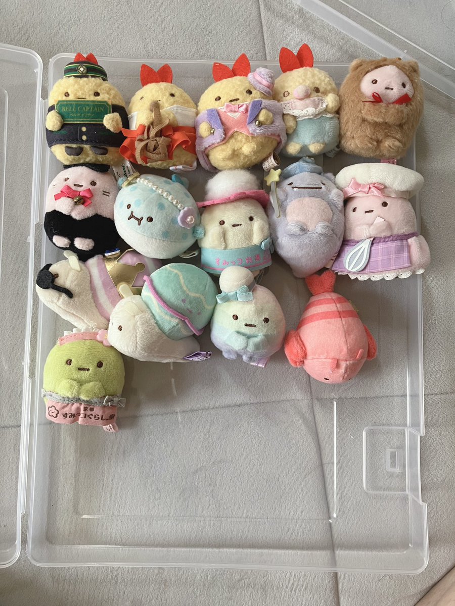 031Moon's tweet image. 【すみっコぐらし 譲渡】

収納スペースが無くなってきたためお譲り先探し募集してます🍀*゜
一律で600円 +送料
PayPayまたはPayPay銀行へのお振込み
出来ればまとめてだと助かります！！
3体以上の方にはおまけ付きです(˙˙*)
検索からでもお気軽にお声がけ下さい!!

 #すみっコ取引タグ