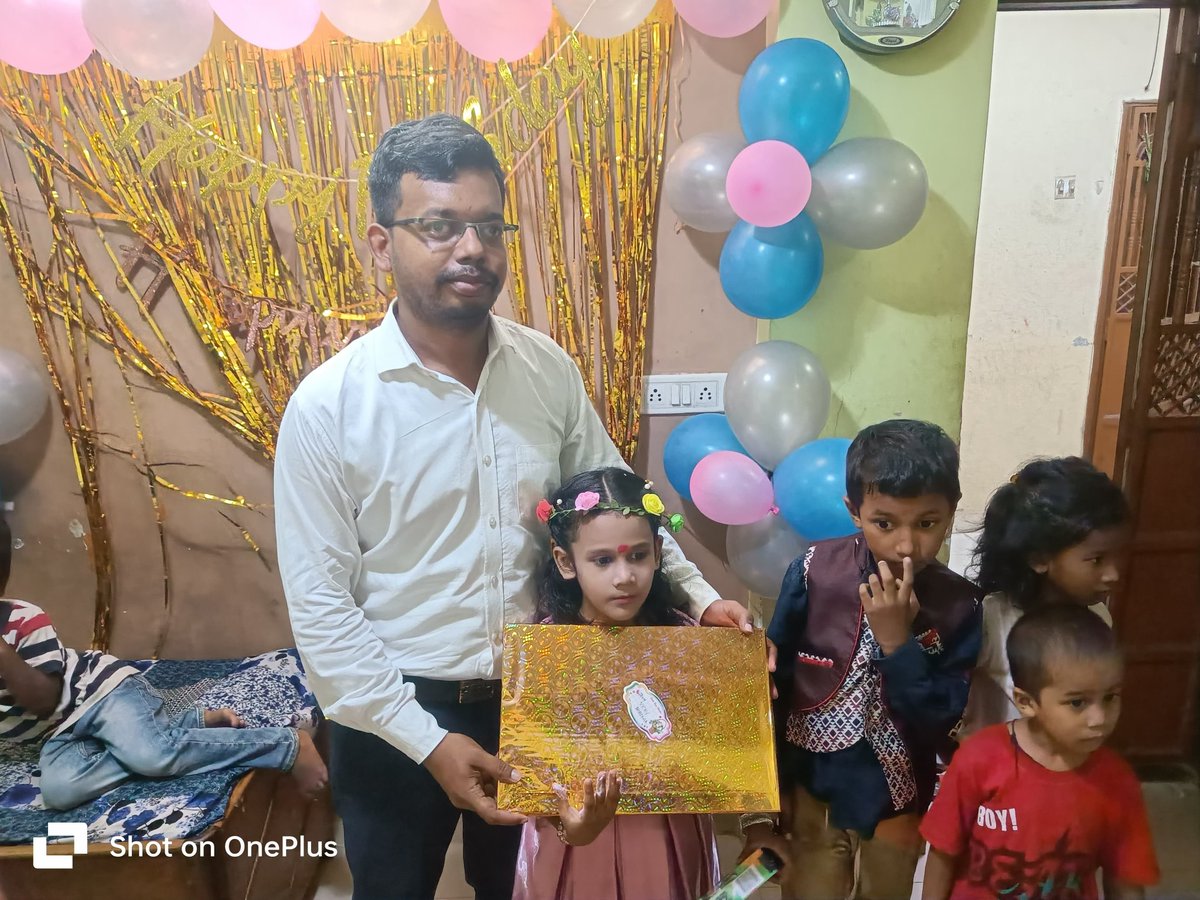 Attended Birthday Celebration My Friend Mr. Ashwin Tiwari Daughter's And Bless To Her Long Age.