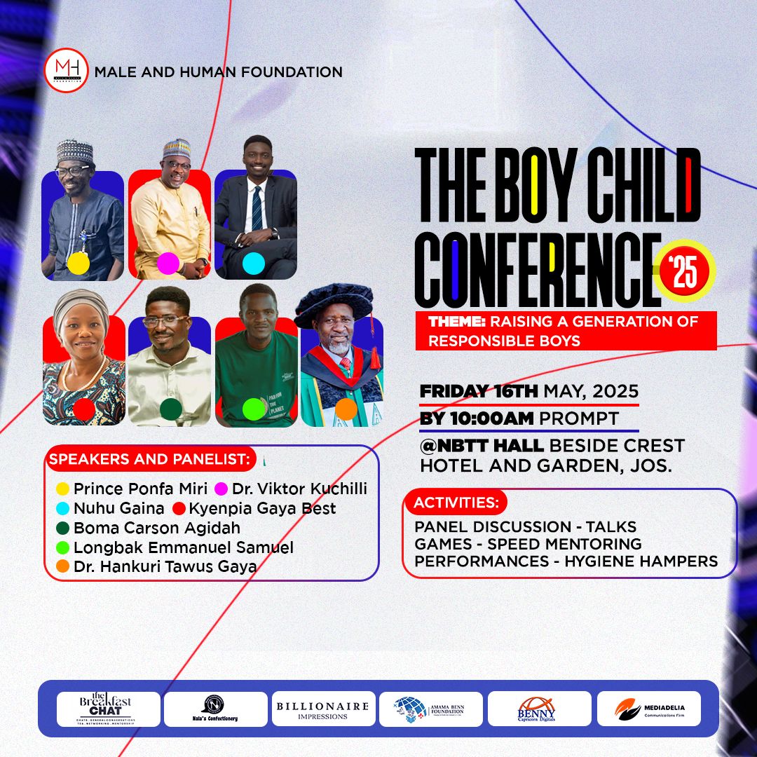 It's Official!

The Biggest Boy Child Conference in the MiddleBelt.

You can't afford to see your boys miss out!

See you tomorrow!!!

#BOYCHILDCONFERENCE2025 #IBCD #BOYCHILD