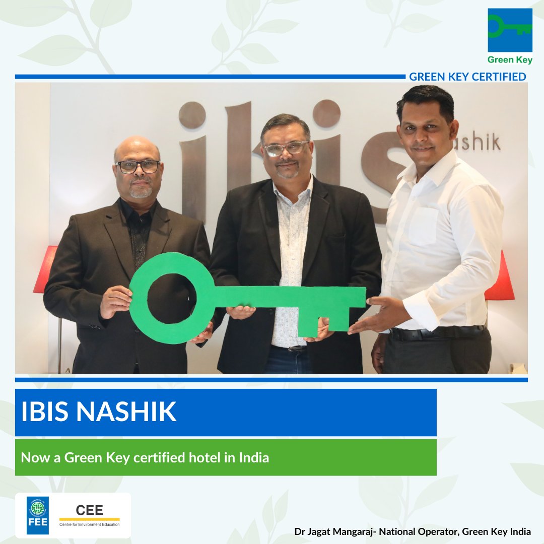 We’re proud to announce that ibis Nashik has been awarded the Green Key certification!

As one of India’s forward-thinking hotels, ibis Nashik is now part of a growing network committed to responsible and sustainable hospitality.