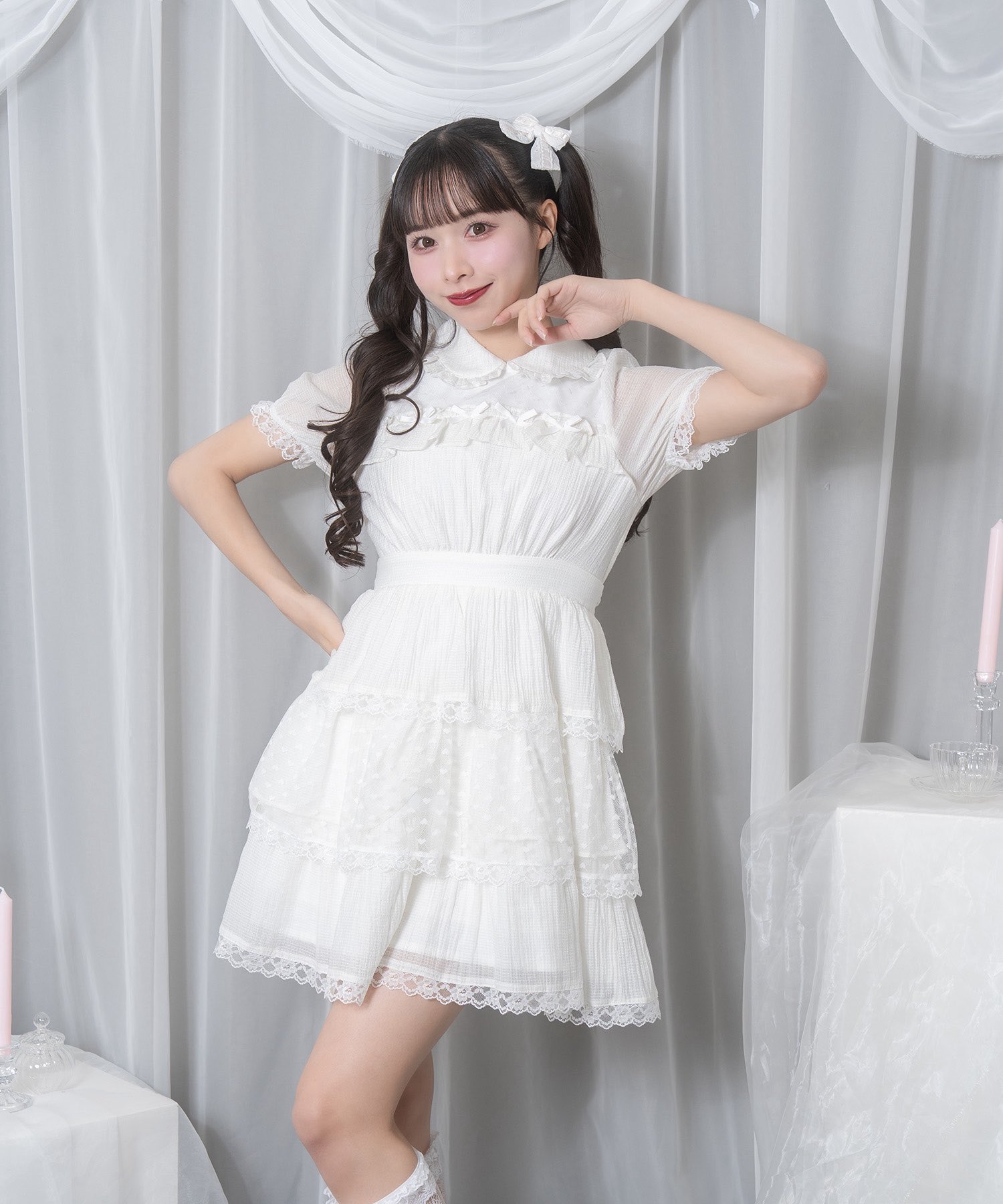 HoneyCinnamon ハニーシナモン ハニシナ チェック ワンピース 新品 配色ヨークチェックワンピース（ワンピース）｜Honey Cinnamon