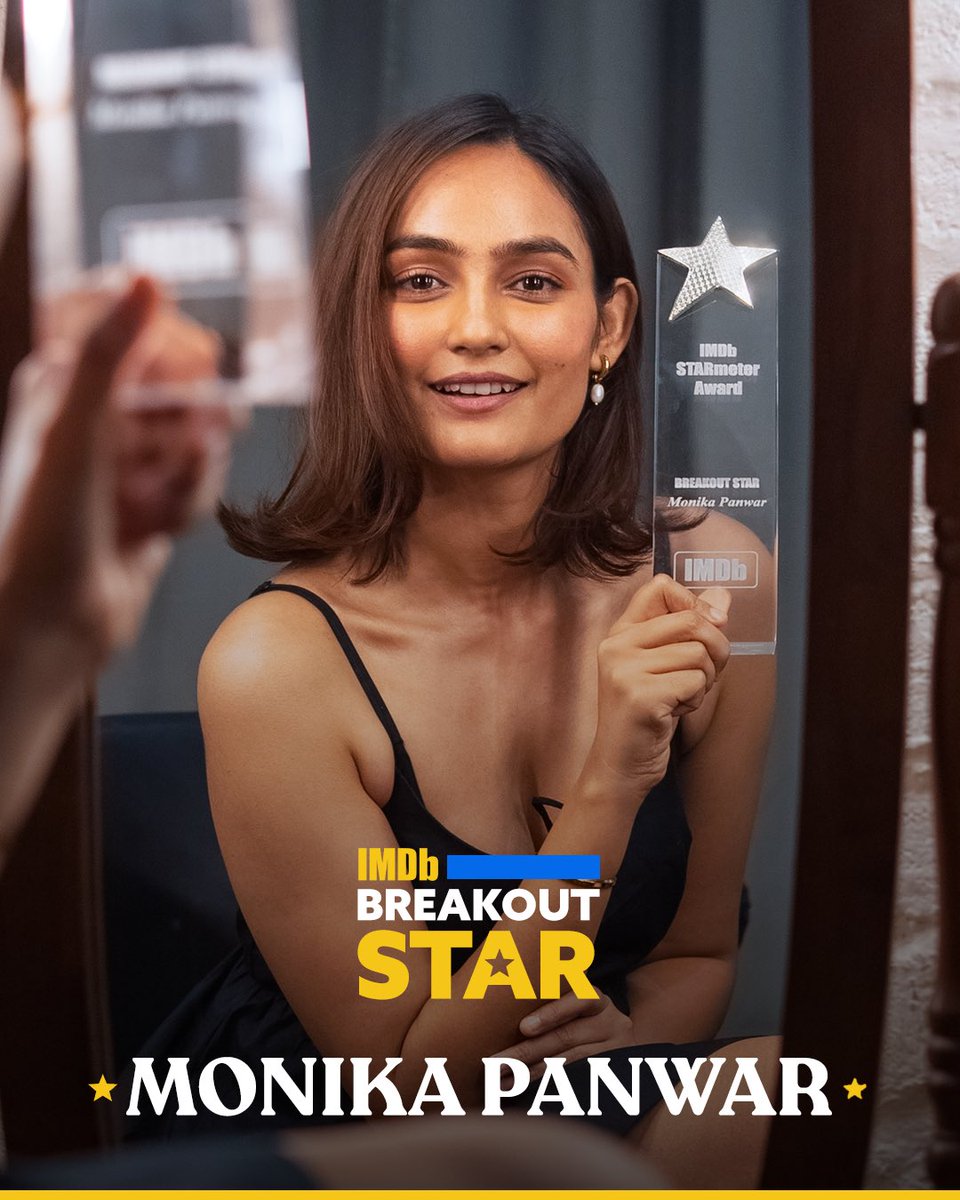 IMDb India (@imdb_in) on Twitter photo We're thrilled to present the IMDb "Breakout Star" STARmeter Award to <a href="/_Monikapanwar/">Monika Panwar</a> for her portrayal of Madhu in Khauf on <a href="/PrimeVideoIN/">prime video IN</a>! ✨
What did you think of Monika's performance? 💬 We're thrilled to present the IMDb "Breakout Star" STARmeter Award to <a href="/_Monikapanwar/">Monika Panwar</a> for her portrayal of Madhu in Khauf on <a href="/PrimeVideoIN/">prime video IN</a>! ✨
What did you think of Monika's performance? đź’¬