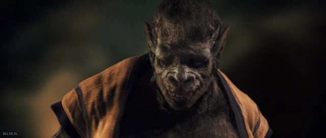 100 men vs 1 gorilla 
But the gorilla in question is Dragon Ball Evolution Ozaru