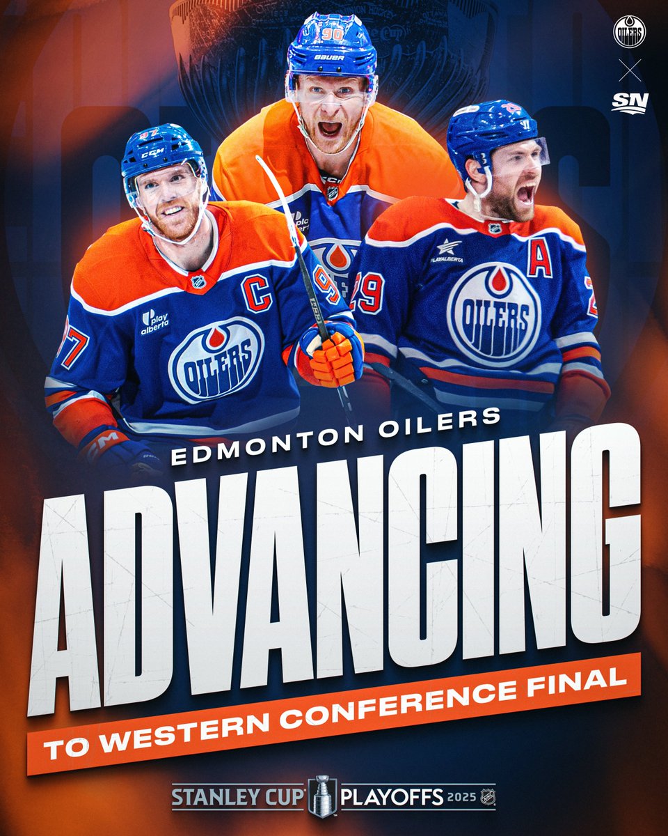 FOR THE THIRD TIME IN FOUR YEARS, THE OILERS ARE ONTO THE WESTERN CONFERENCE FINAL ‼️
